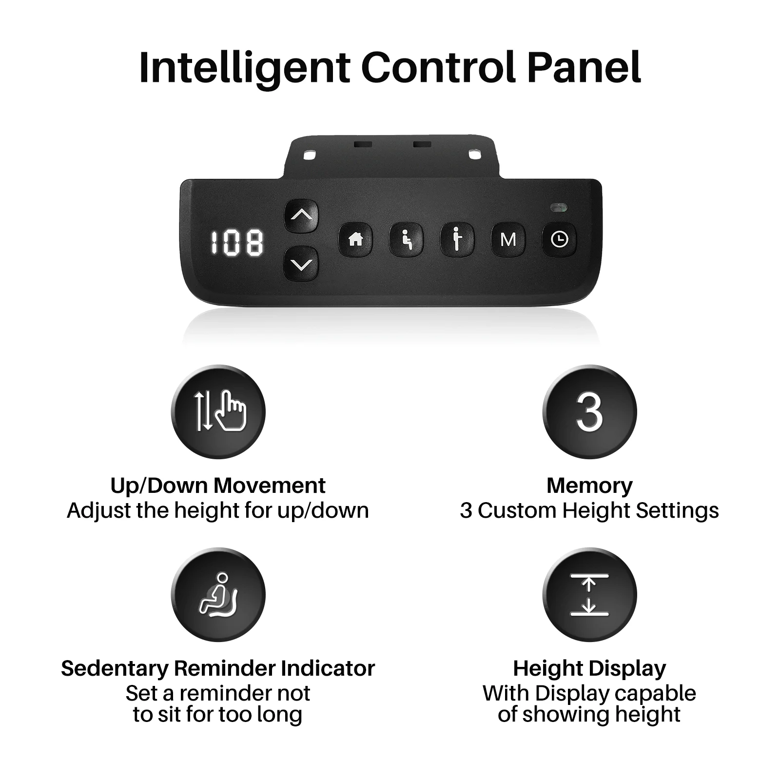 Redlife Electric Standing Desk Frame,Dual Motor Adjustable Height Standing Desk for Office Room