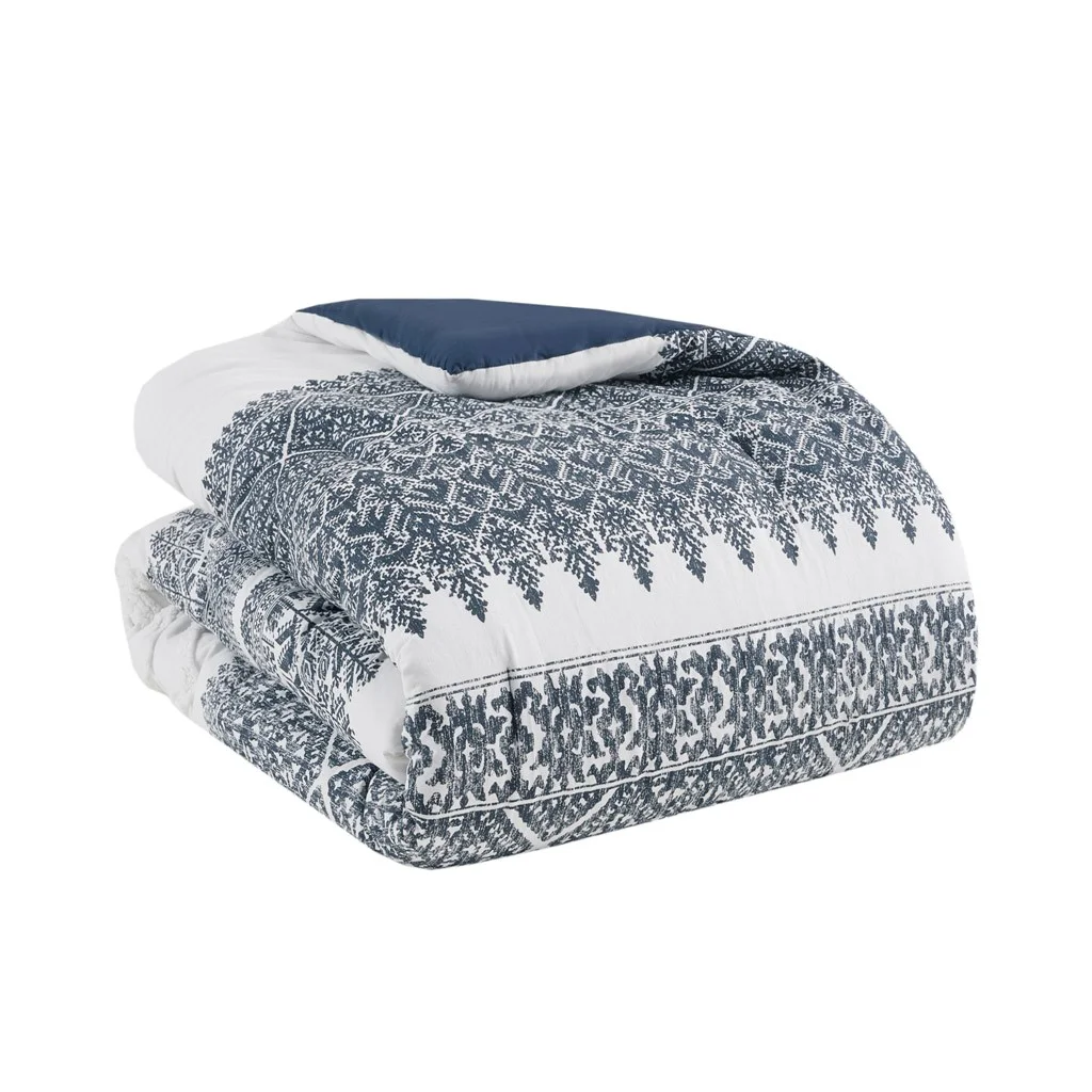 Gracie Mills Robbins 3-Piece Cotton Comforter Set with Chenille Tufting - GRACE-12889