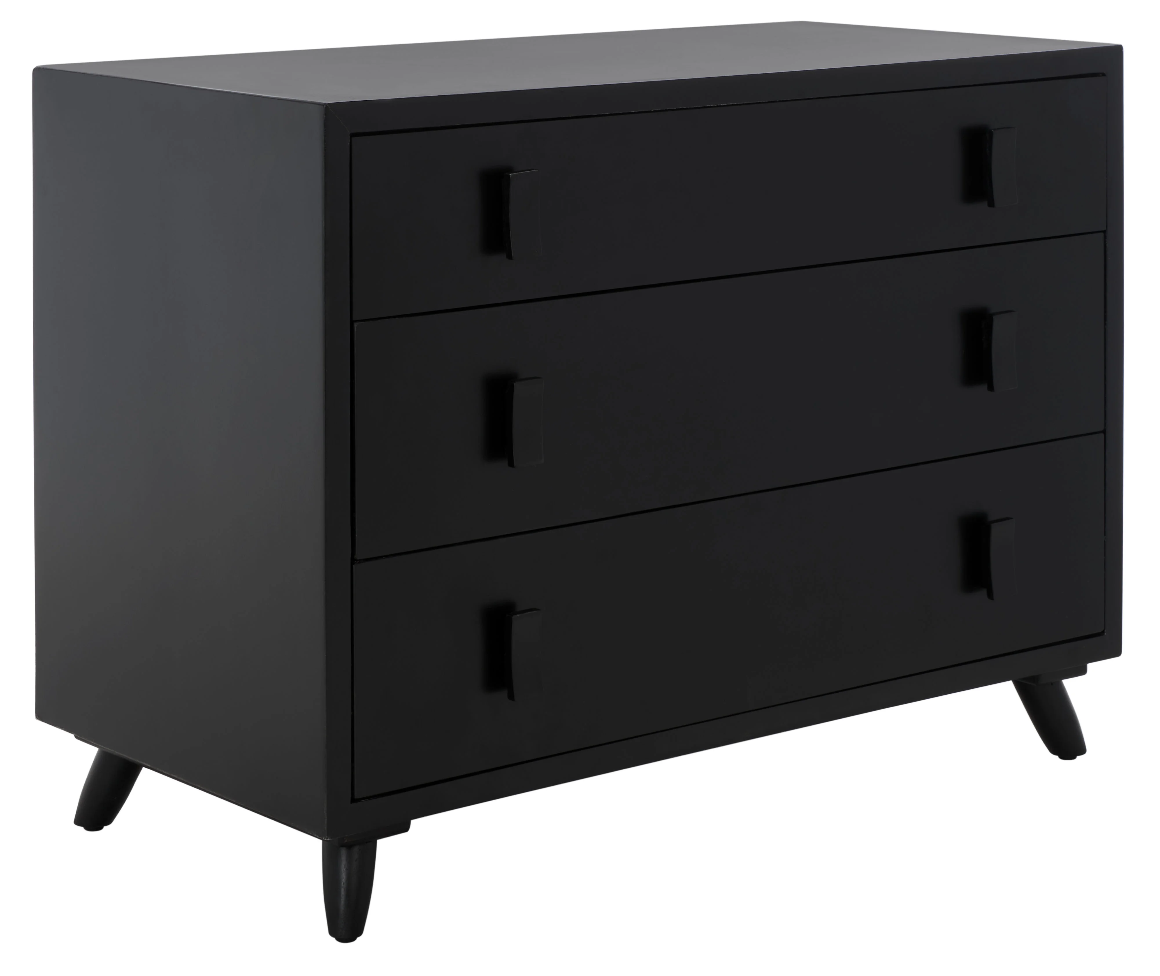 SAFAVIEH Genevieve Mid-Century Retro 3 Drawer Dresser, Cream/White Washed (36 in. W x 18 in. D x 36 in. H)