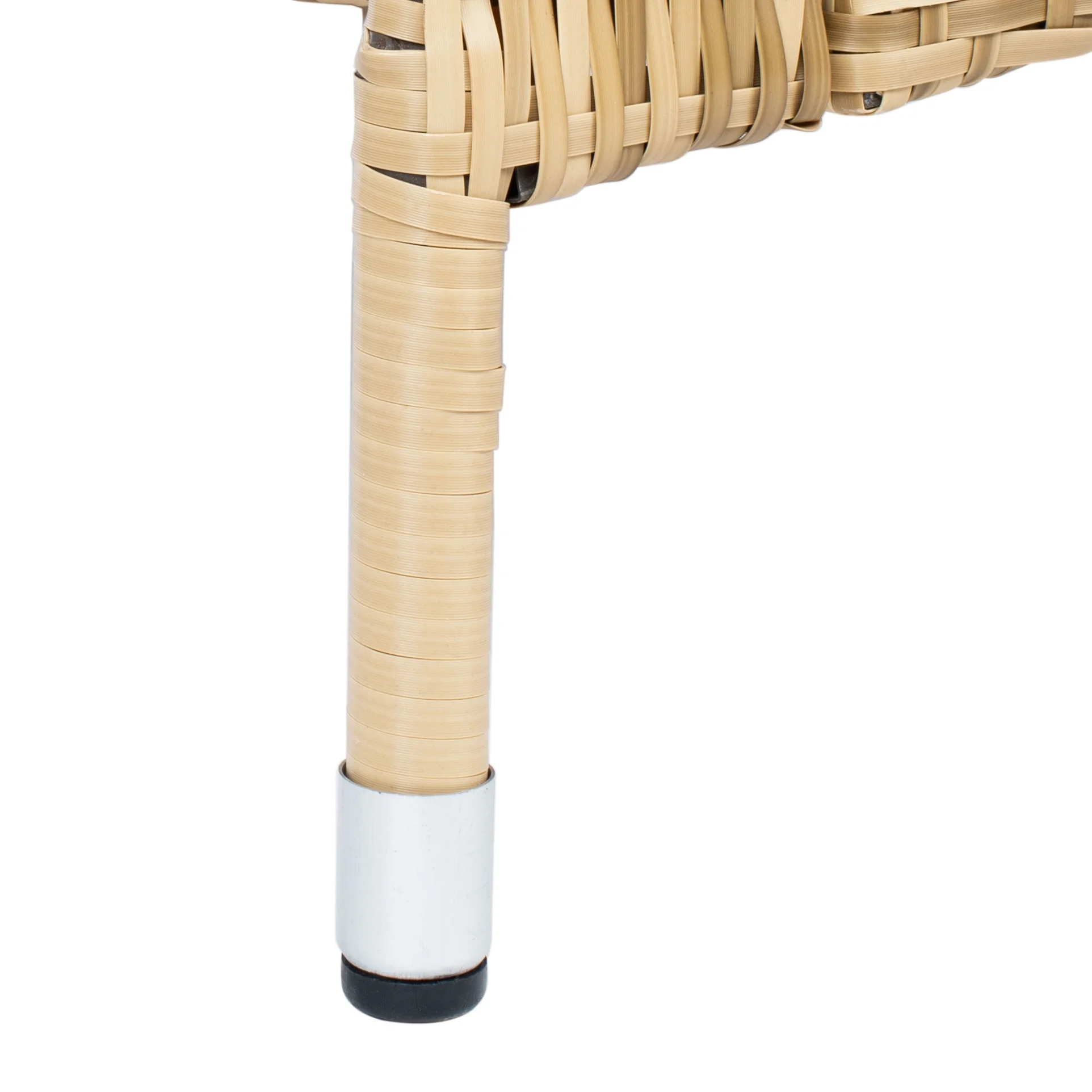 SAFAVIEH Edna Outdoor Patio 3 Piece Lounge Set, Natural/White