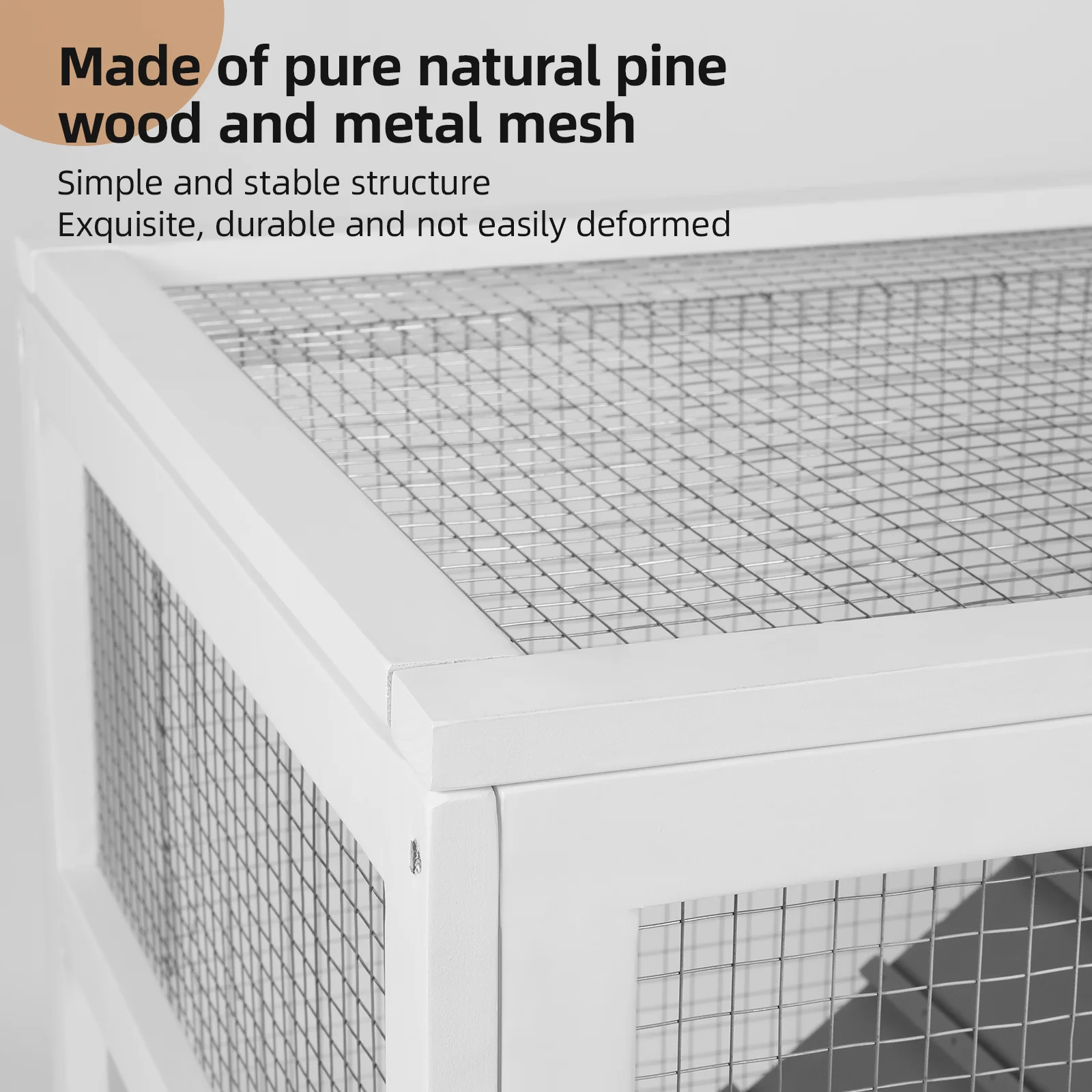 RichYa Rabbit Hutch Bunny Cage, 37