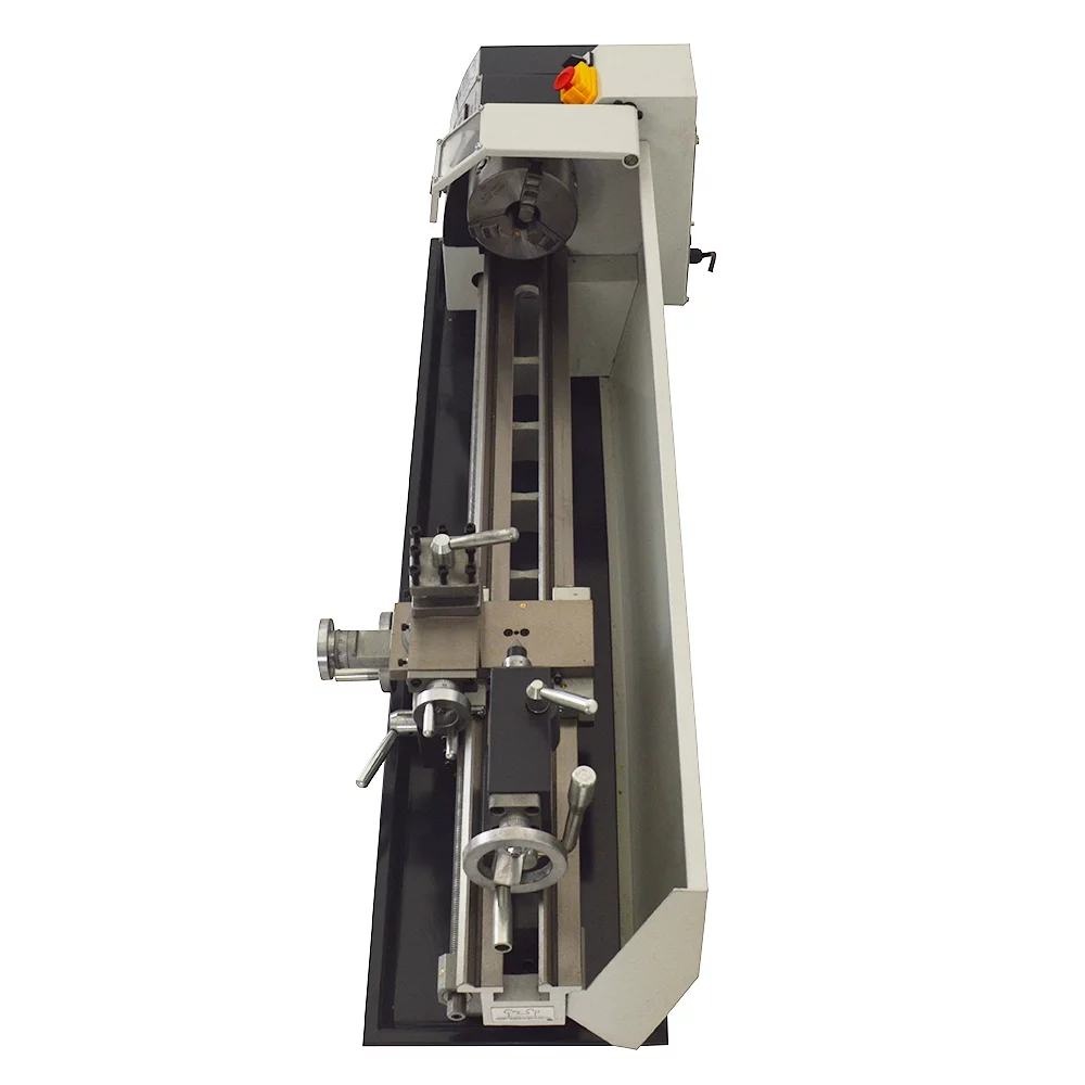 Mini Metal Bench Lathe Variable Speed Precision Inch Instrument Machine Threaded Version WM210V 900W 8