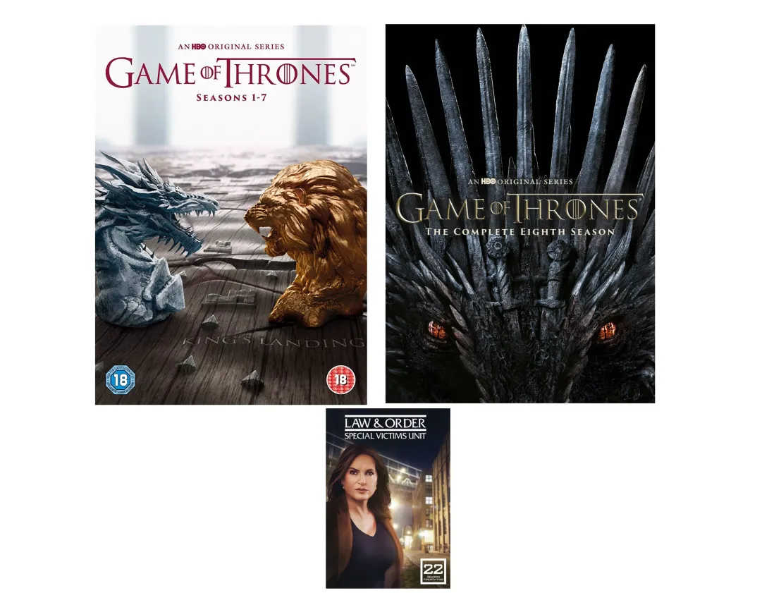 Game of Thrones: Complete Series Seasons 1-8 DVD + Law & Order SVU season  22 DVD - Allure Wonders Bazaar