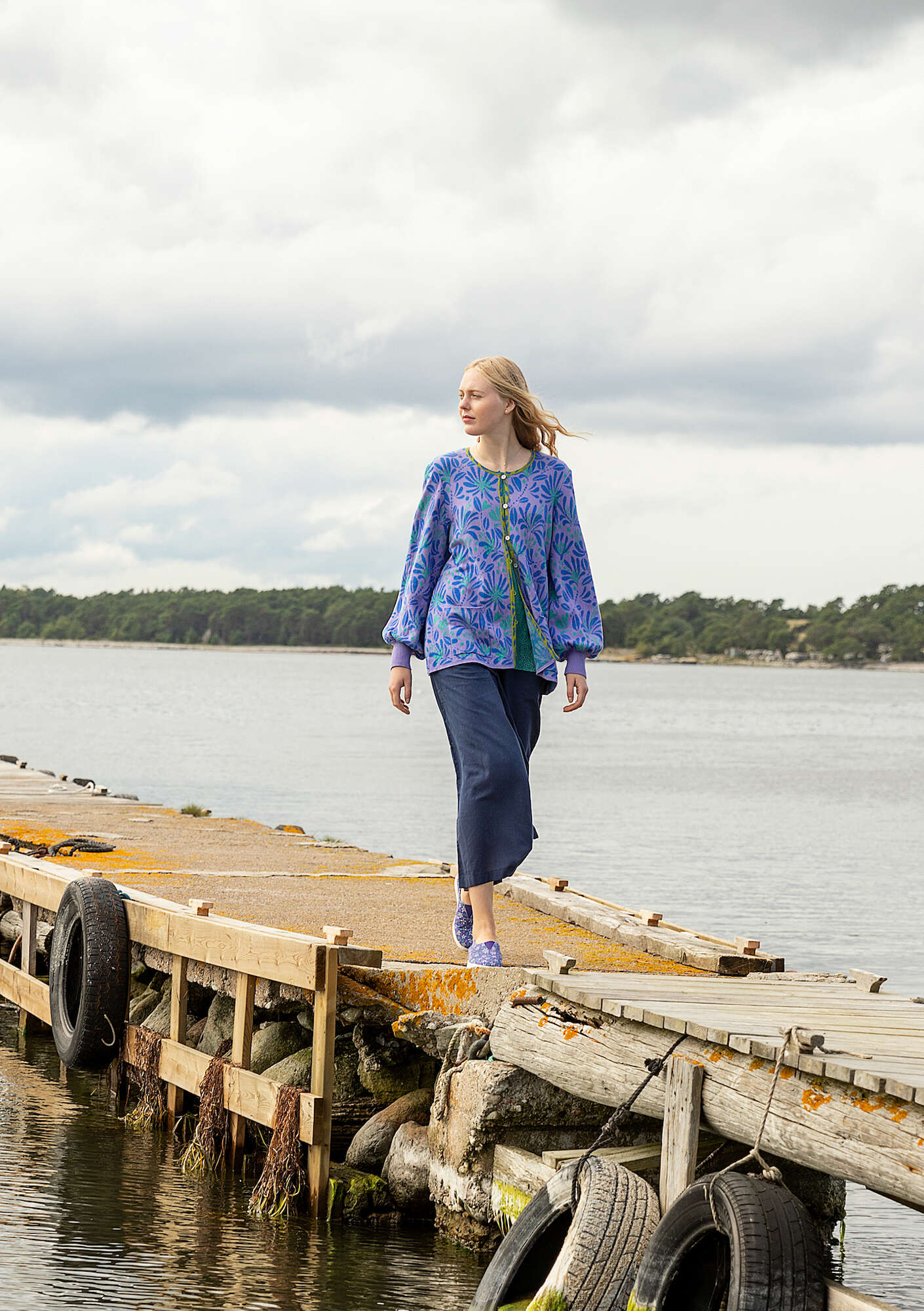 "Bohuslän" organic/recycled cotton cardigan