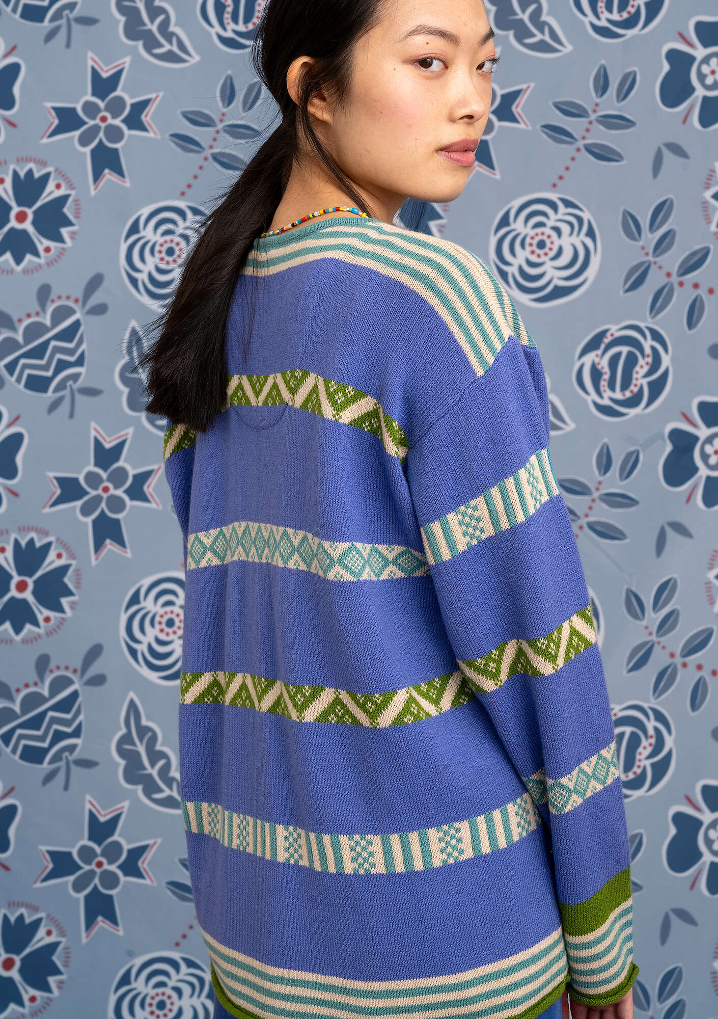 "Shoko" organic cotton/wool cardigan