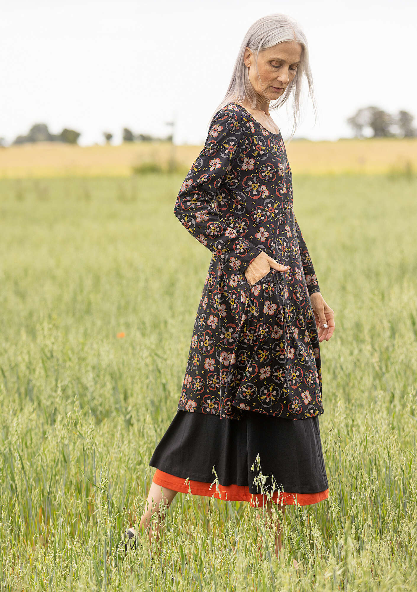 Östar" organic cotton jersey dress