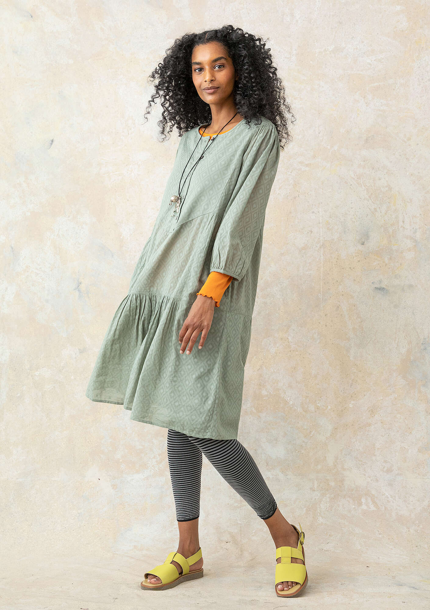 Woven organic cotton dress