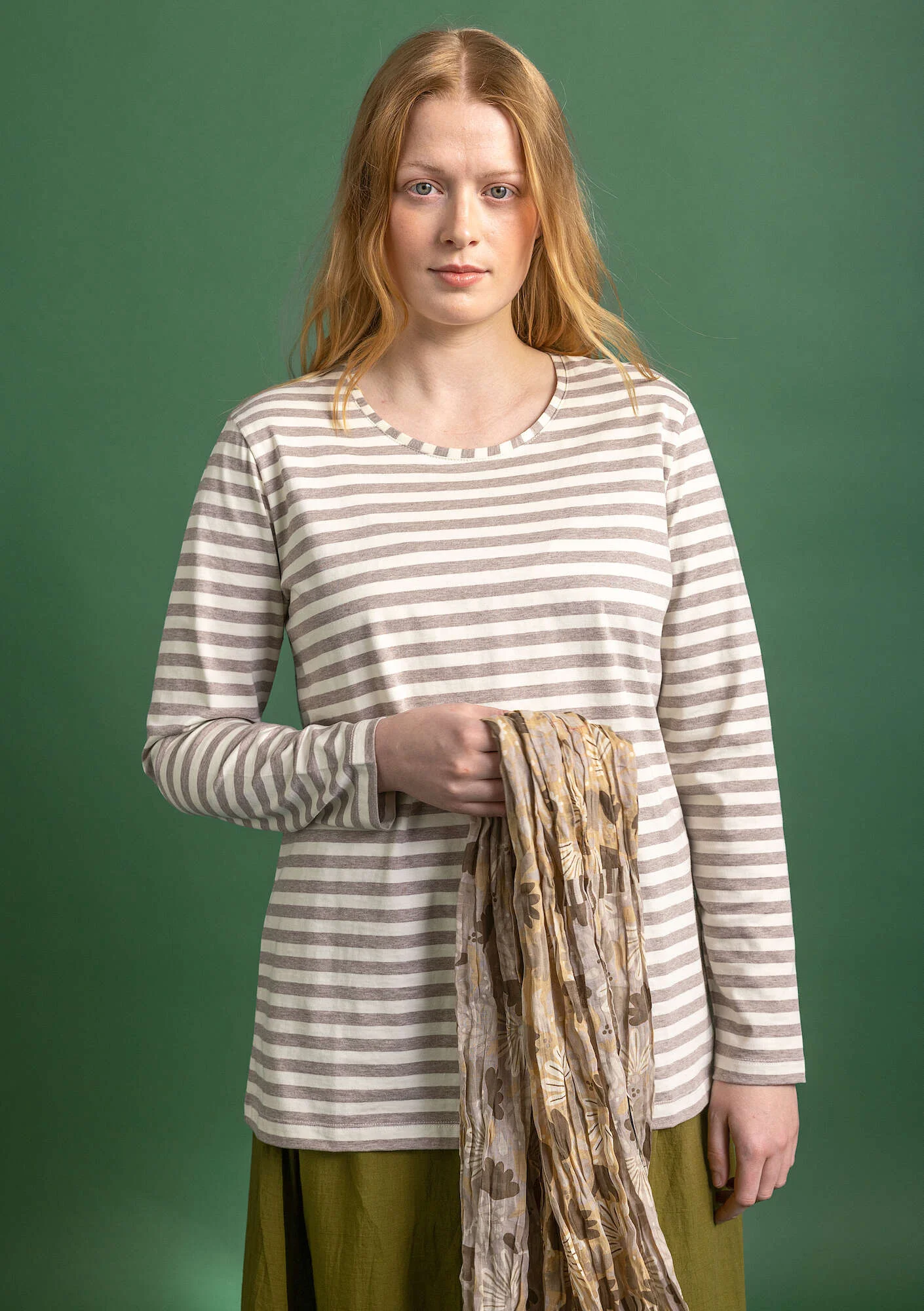 Organic cottonÖstriped essential sweater