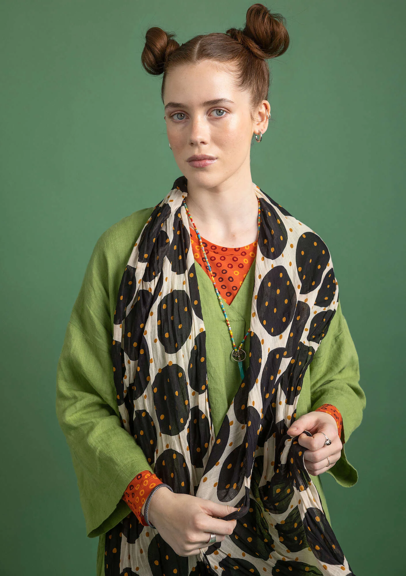 "Jasmine" organic cotton shawl