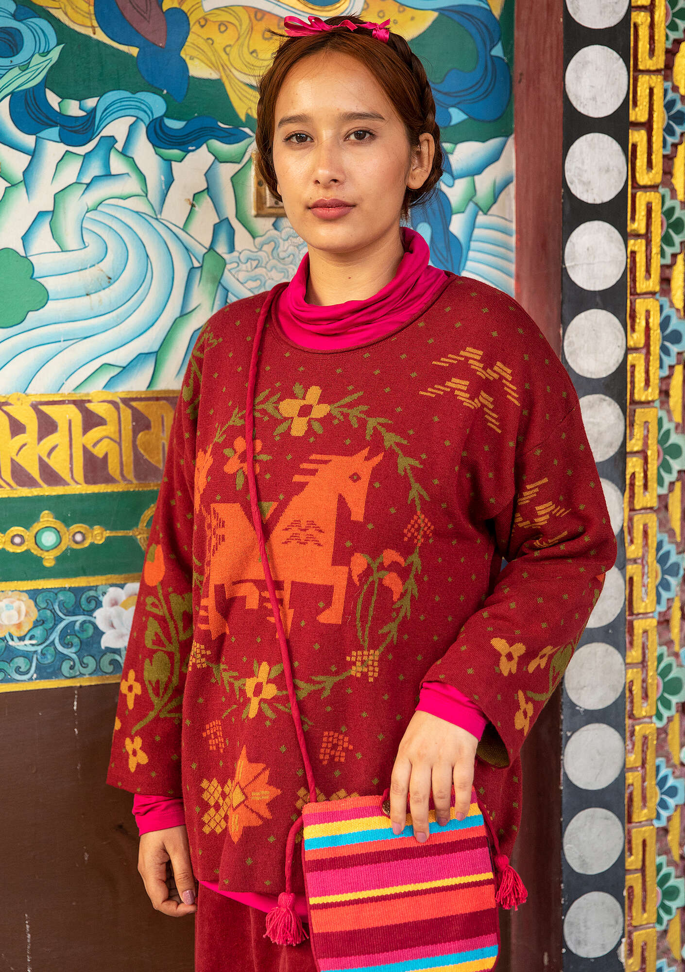 "Feru" organic cotton/linen sweater