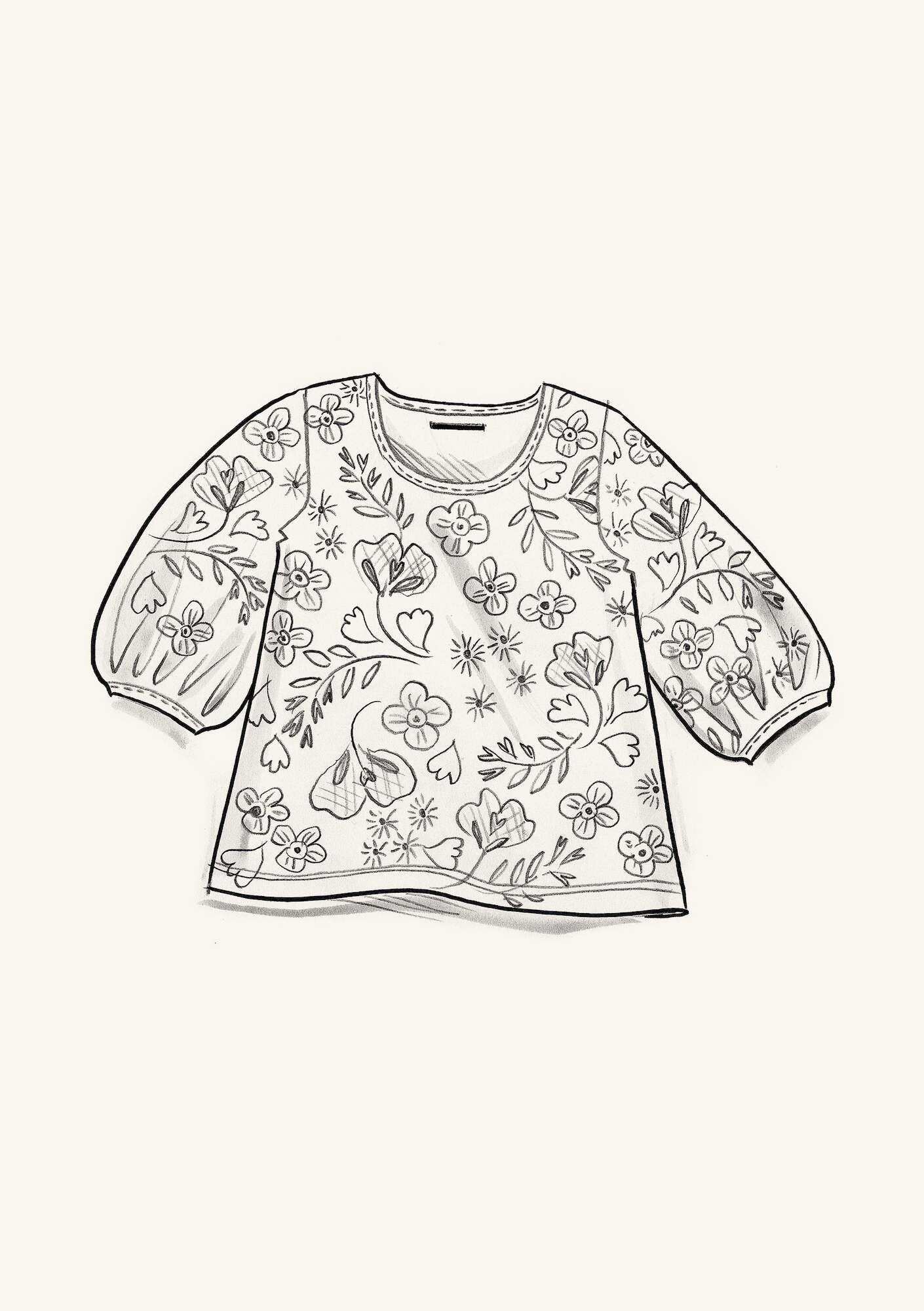 "Eva" organic cotton top
