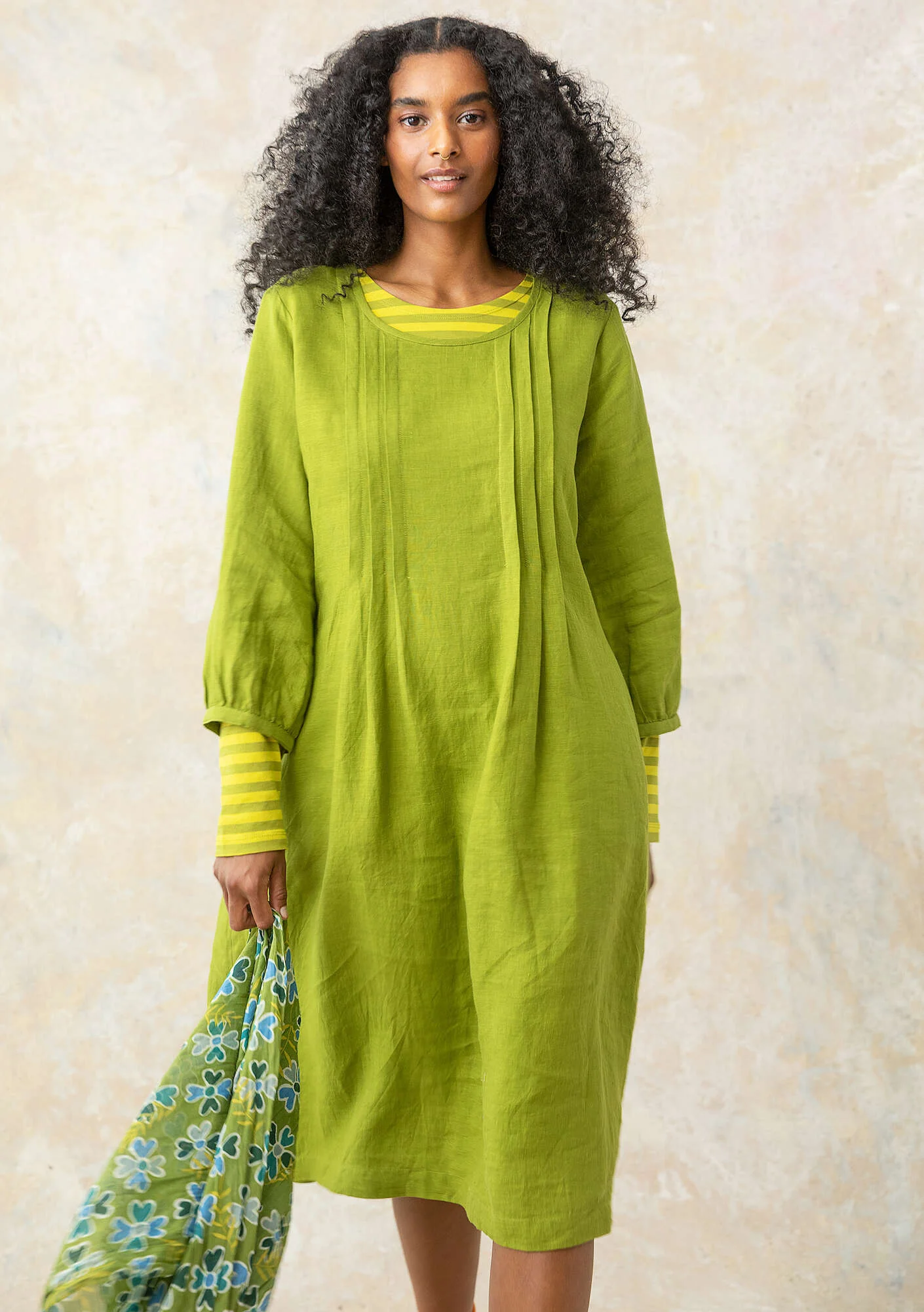 "Lillian" woven linen dress