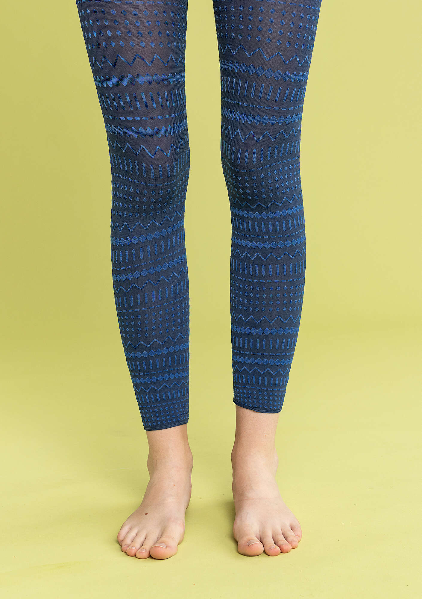 "Elsie" jacquard leggings made from recycled polyamide