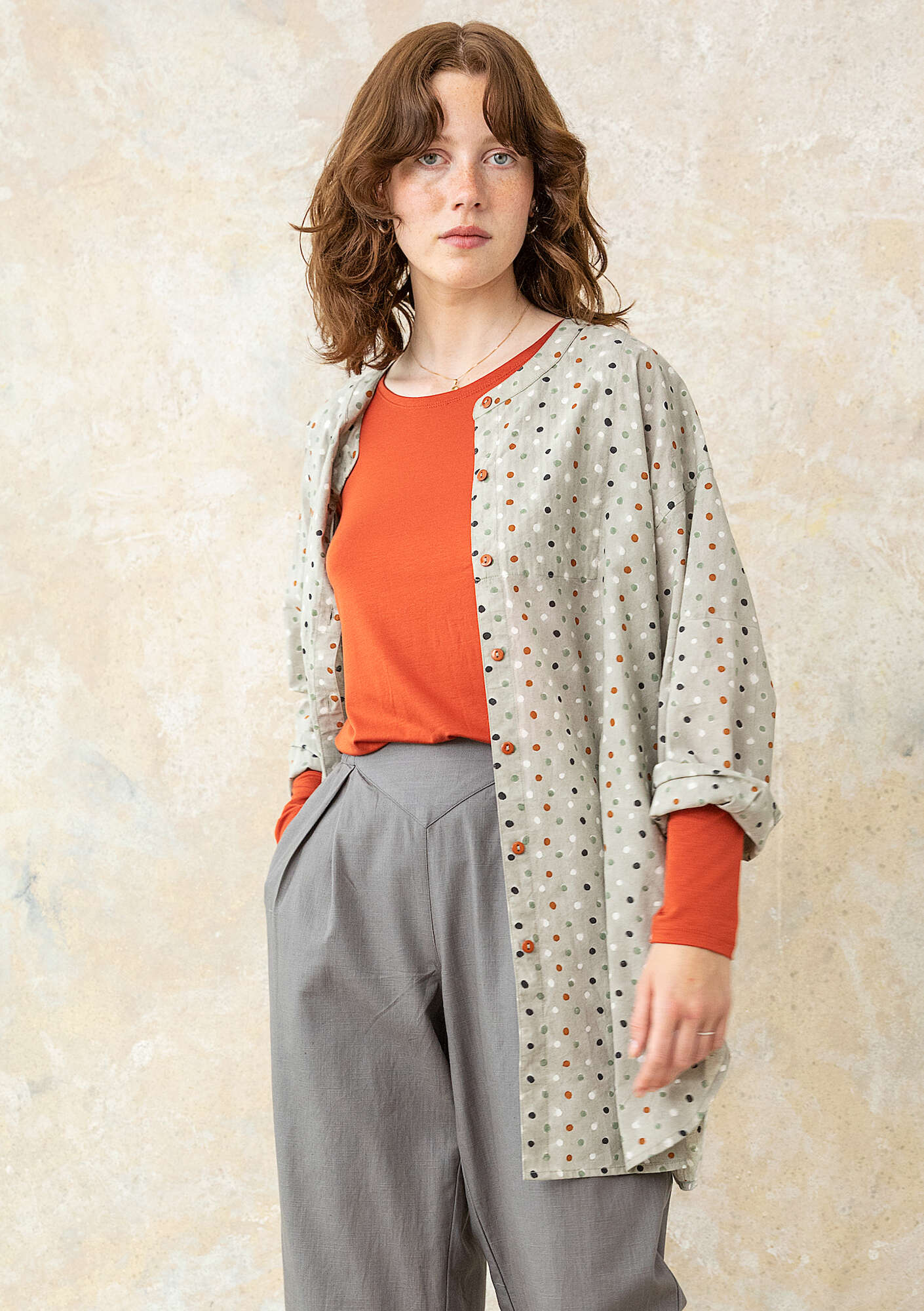 "Ella" woven organic cotton shirt