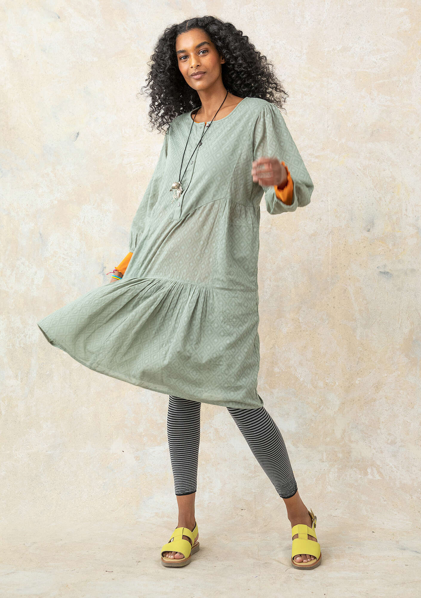 Woven organic cotton dress