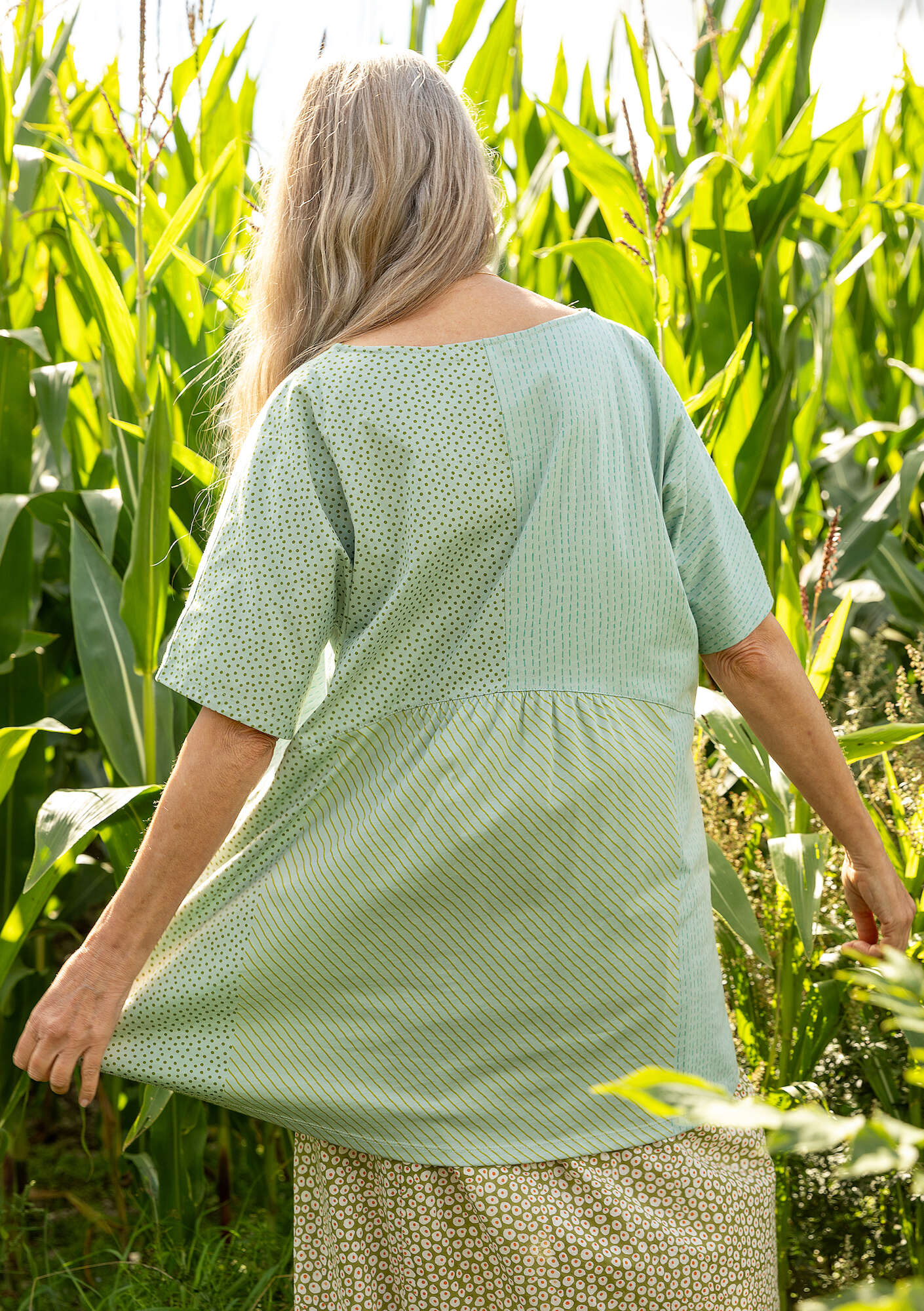 "Sigfride" organic cotton jersey tunic