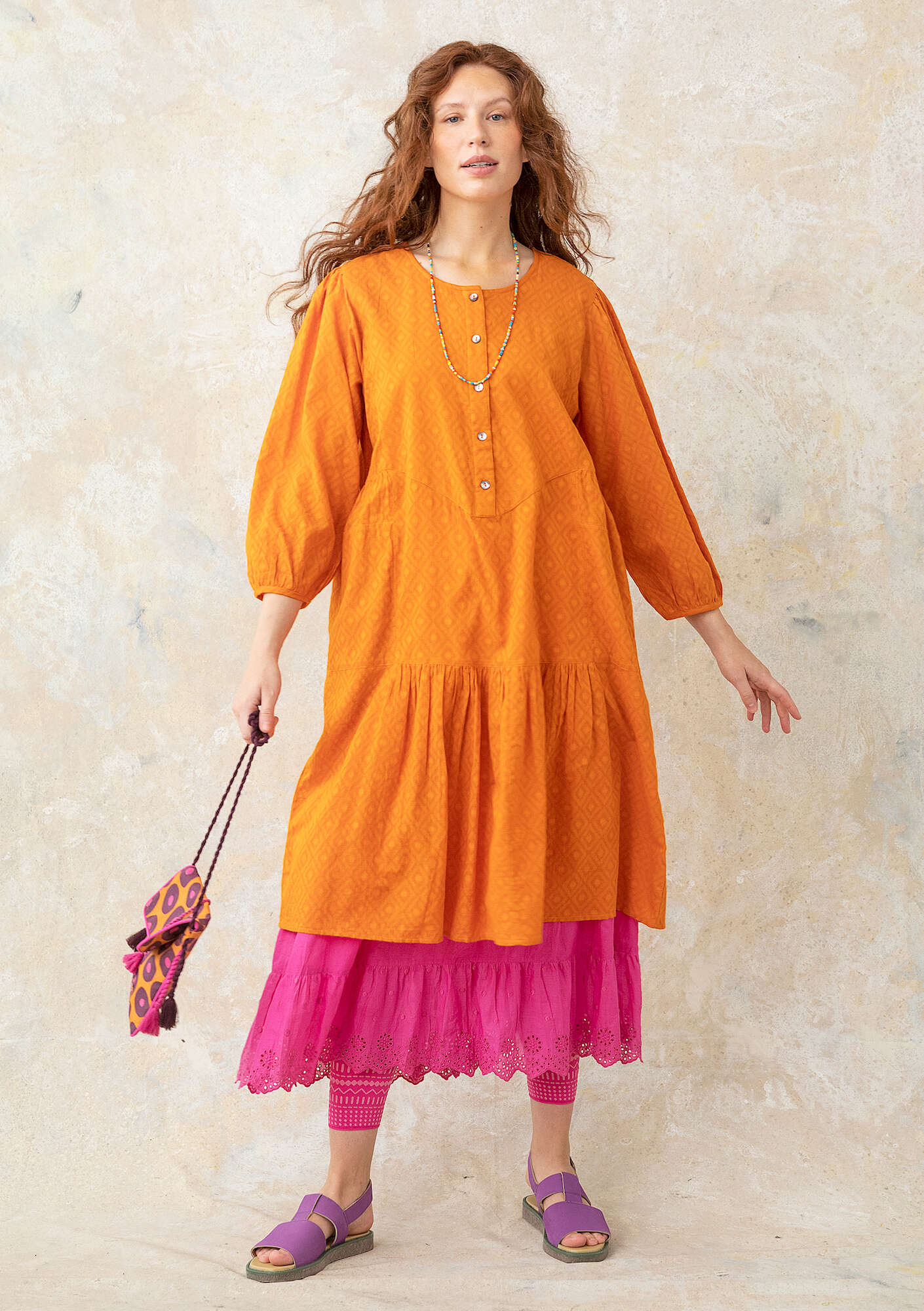 Woven organic cotton dress