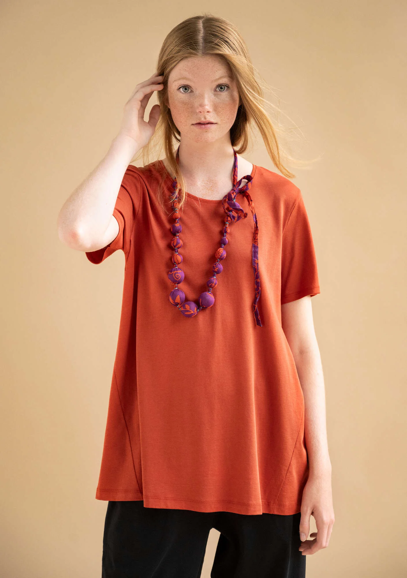"Billie" organic cotton/modal short-sleeve top