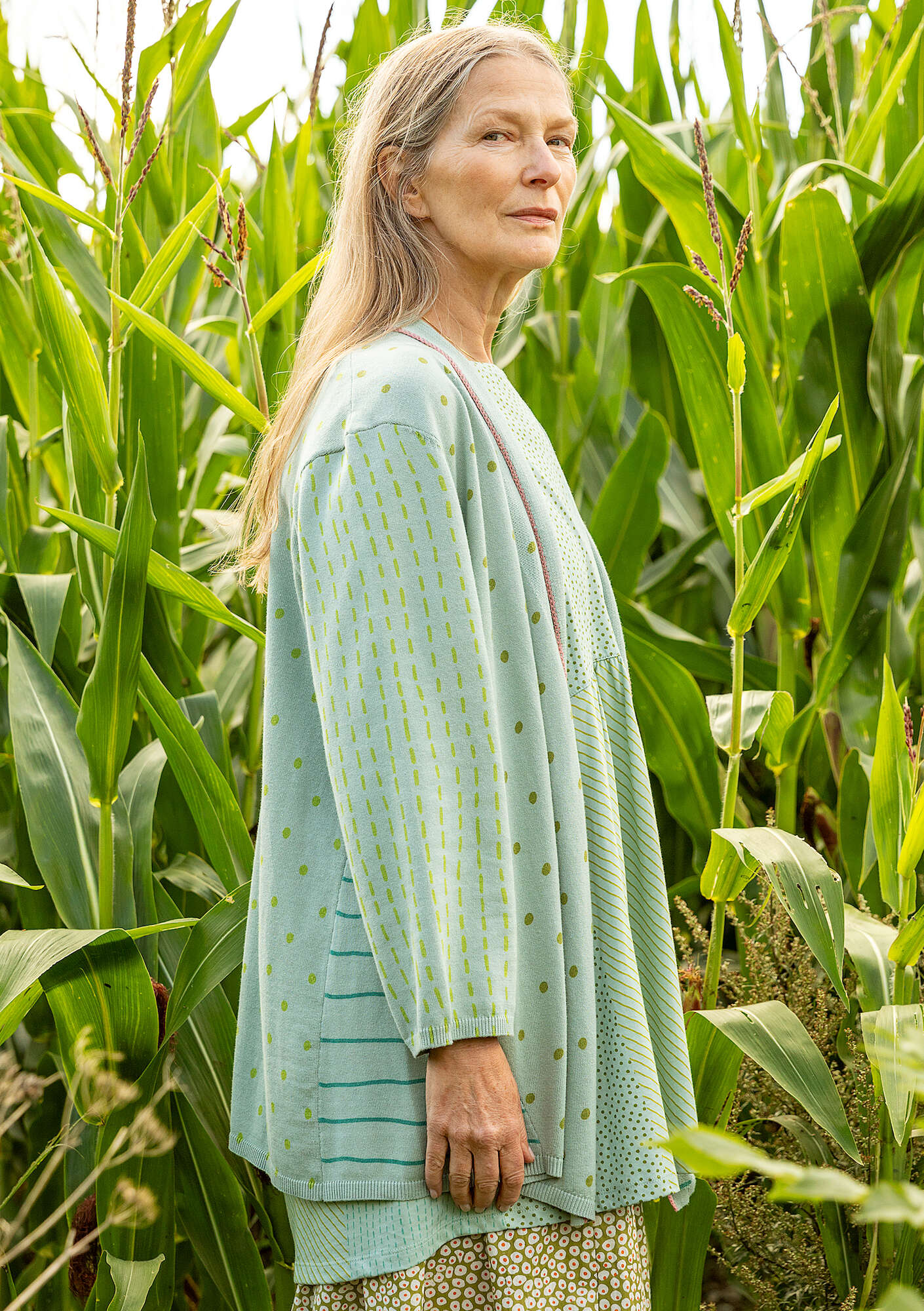 "Sigfride" organic/recycled cotton cardigan