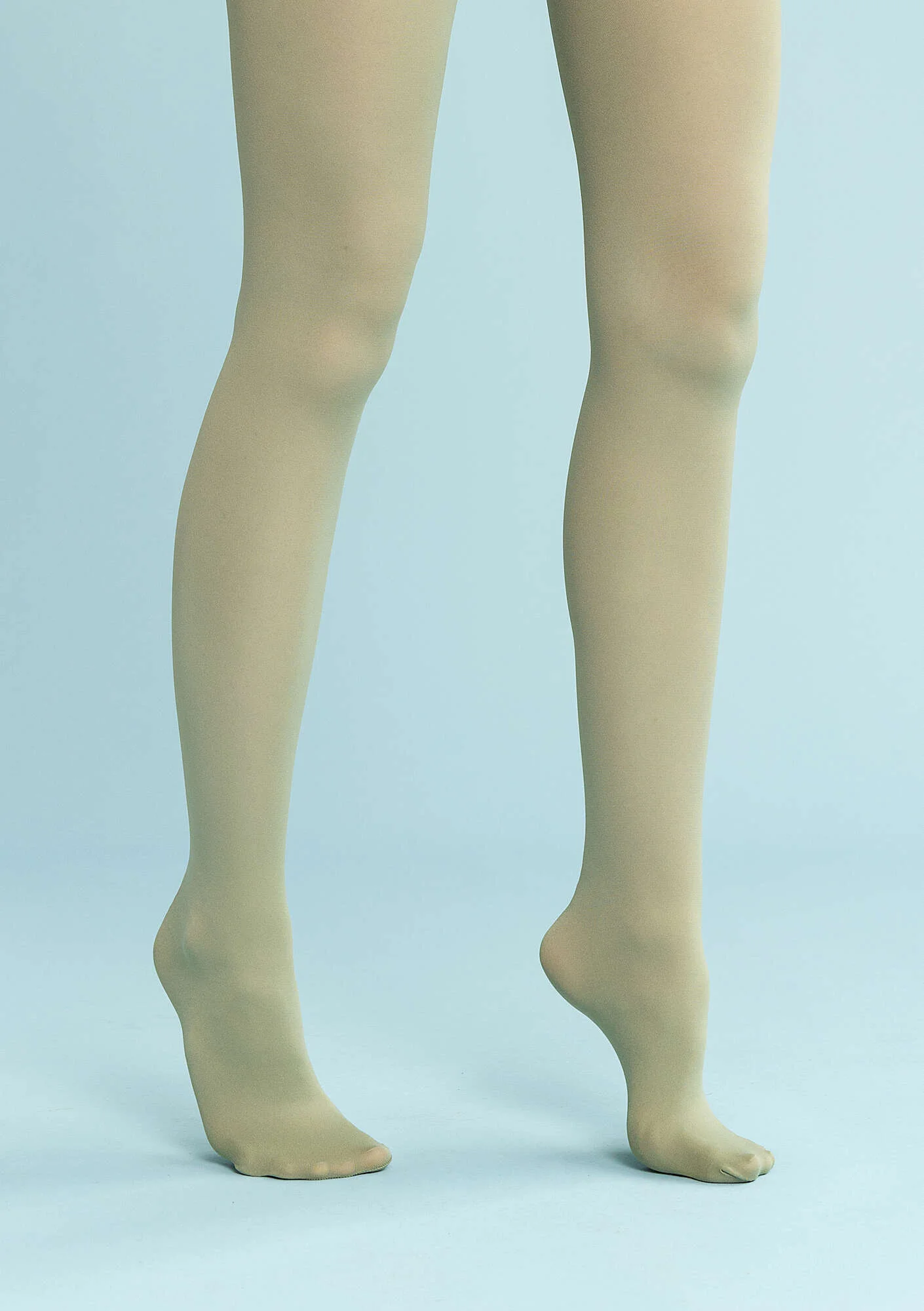Solid-colour tights made from recycled polyamide
