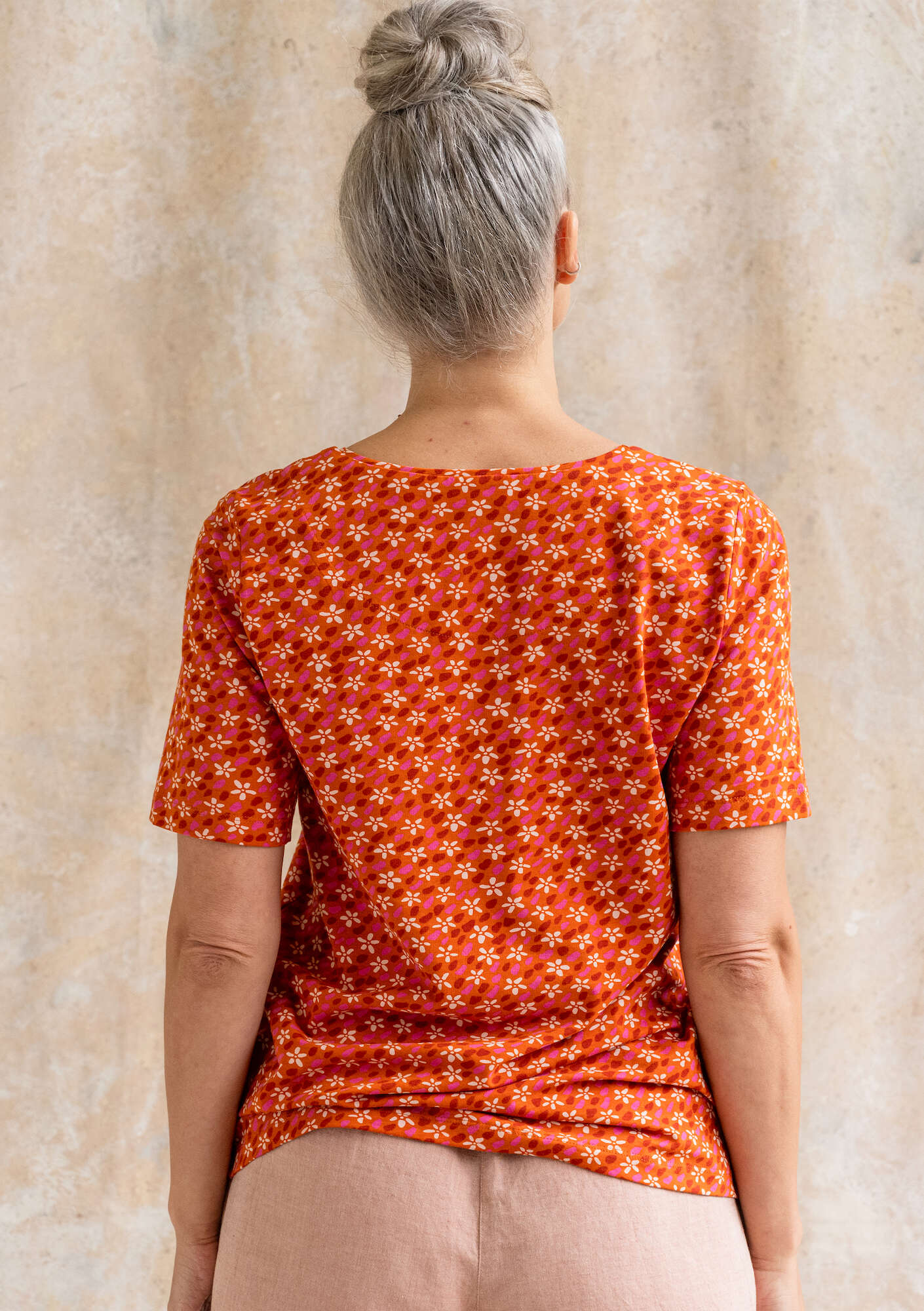 "Jane" organic cotton/elÖstane t-shirt