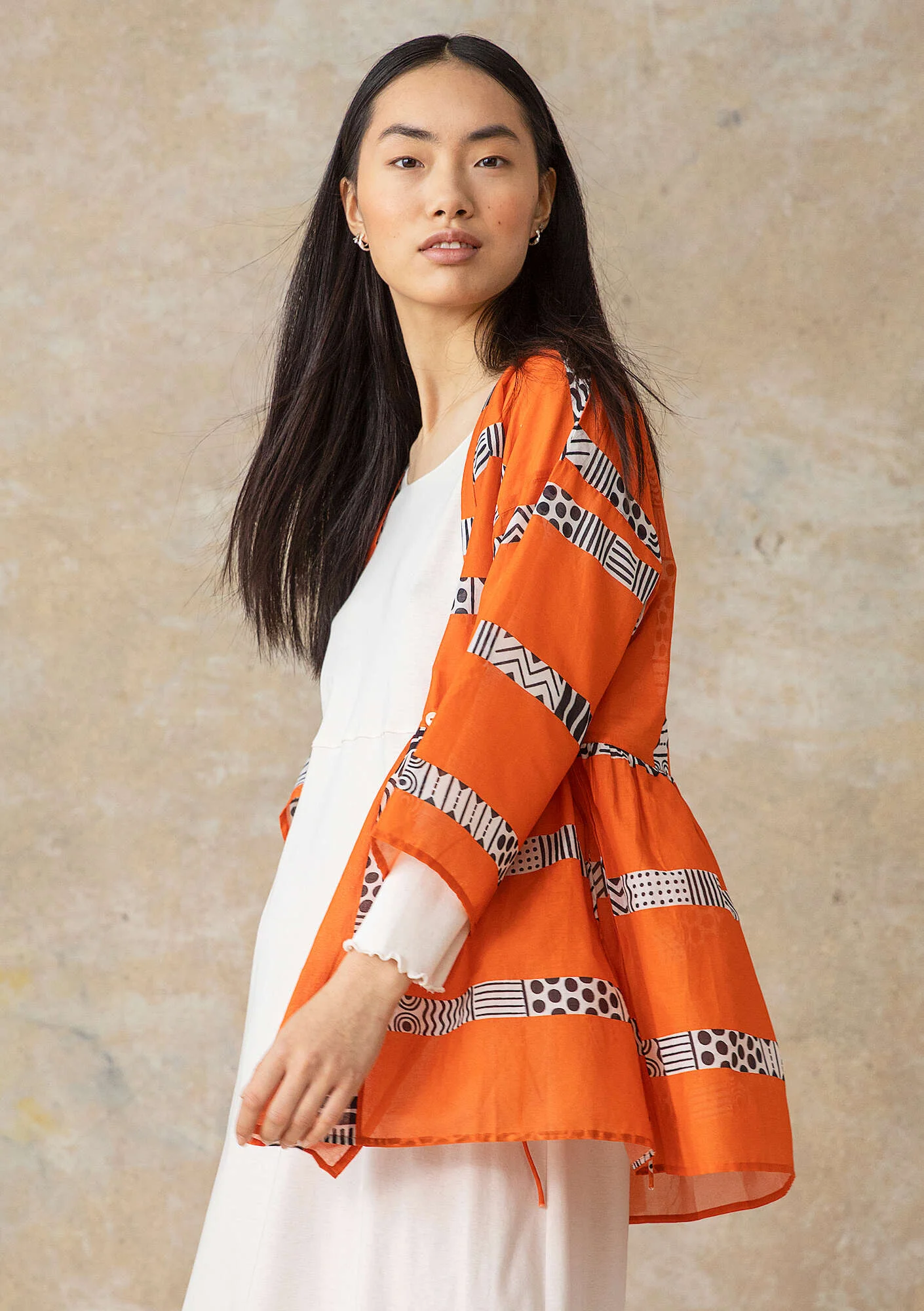 "Zenit" woven organic cotton blouse