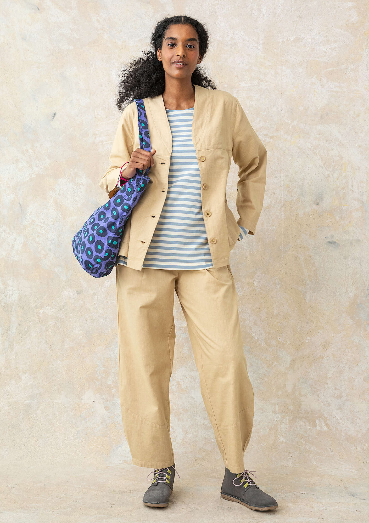 Woven organic cotton jacket