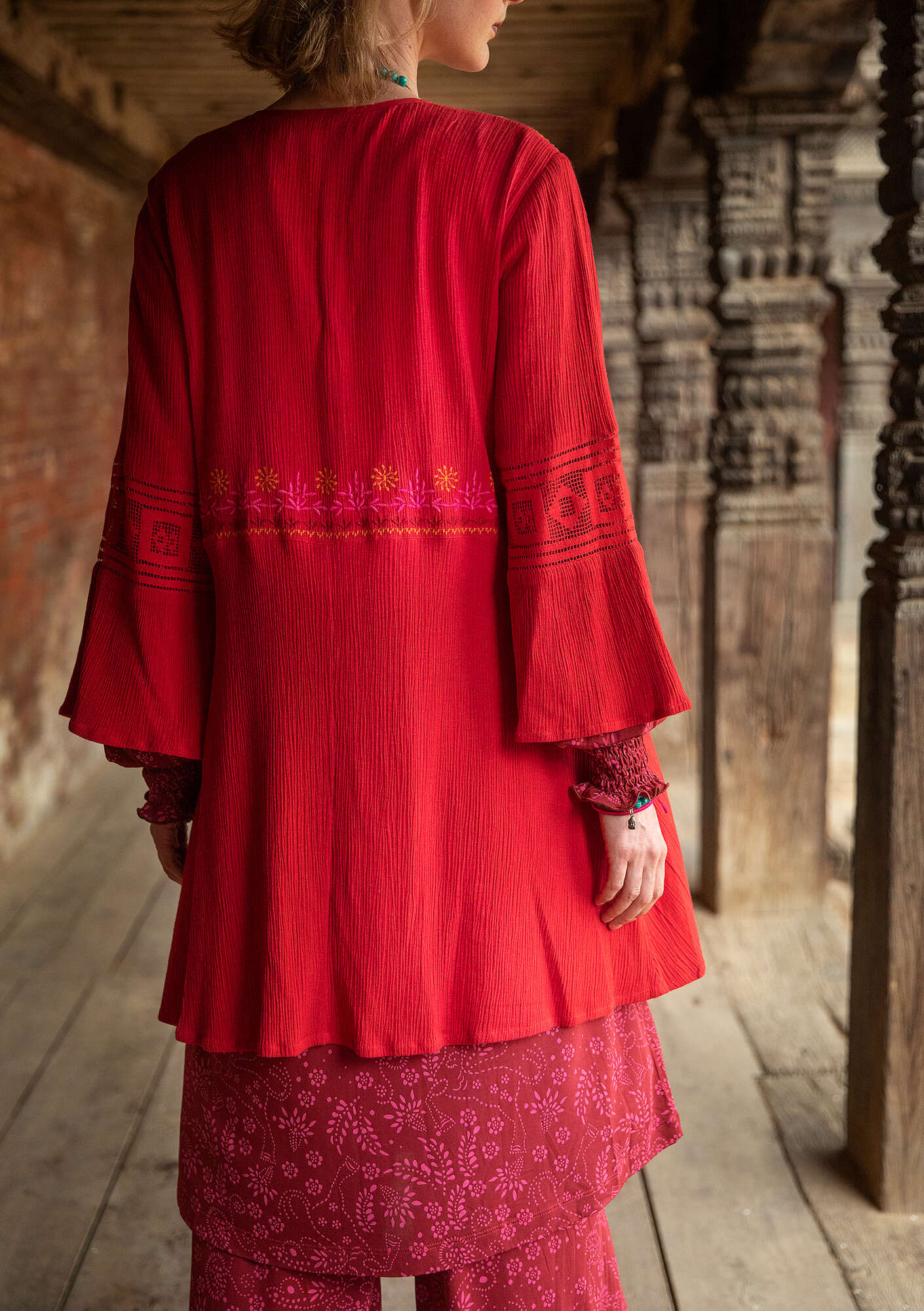 "Venus" woven organic cotton/viscose tunic