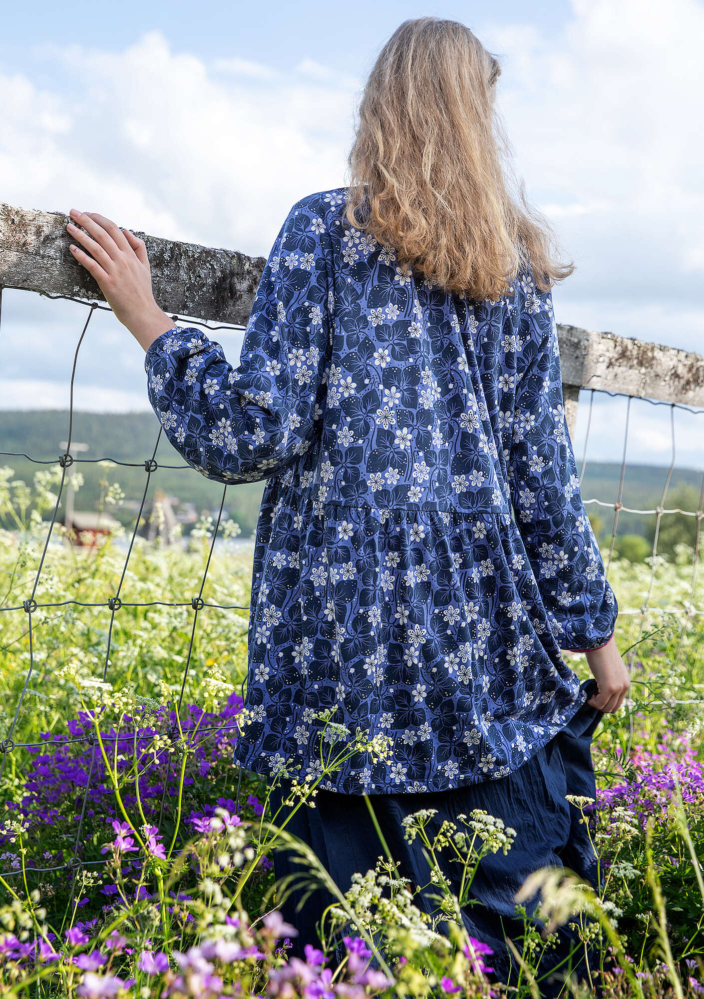 "Bl?sippa" jersey tunic in organic cotton/modal