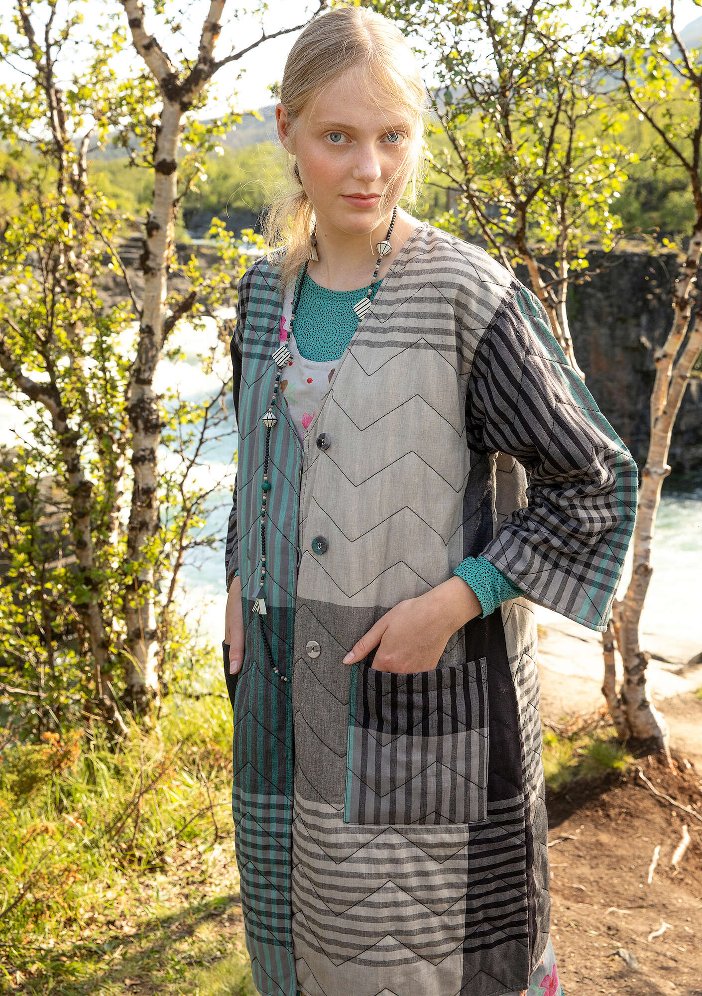 "Madras" organic cotton jacket