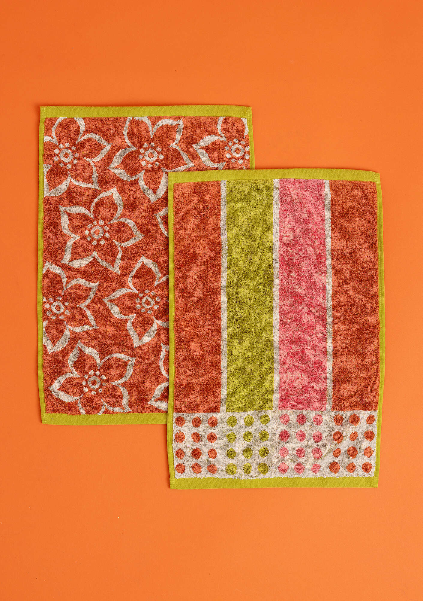 "Flow" guÖst towel in organic cotton, 2-pack