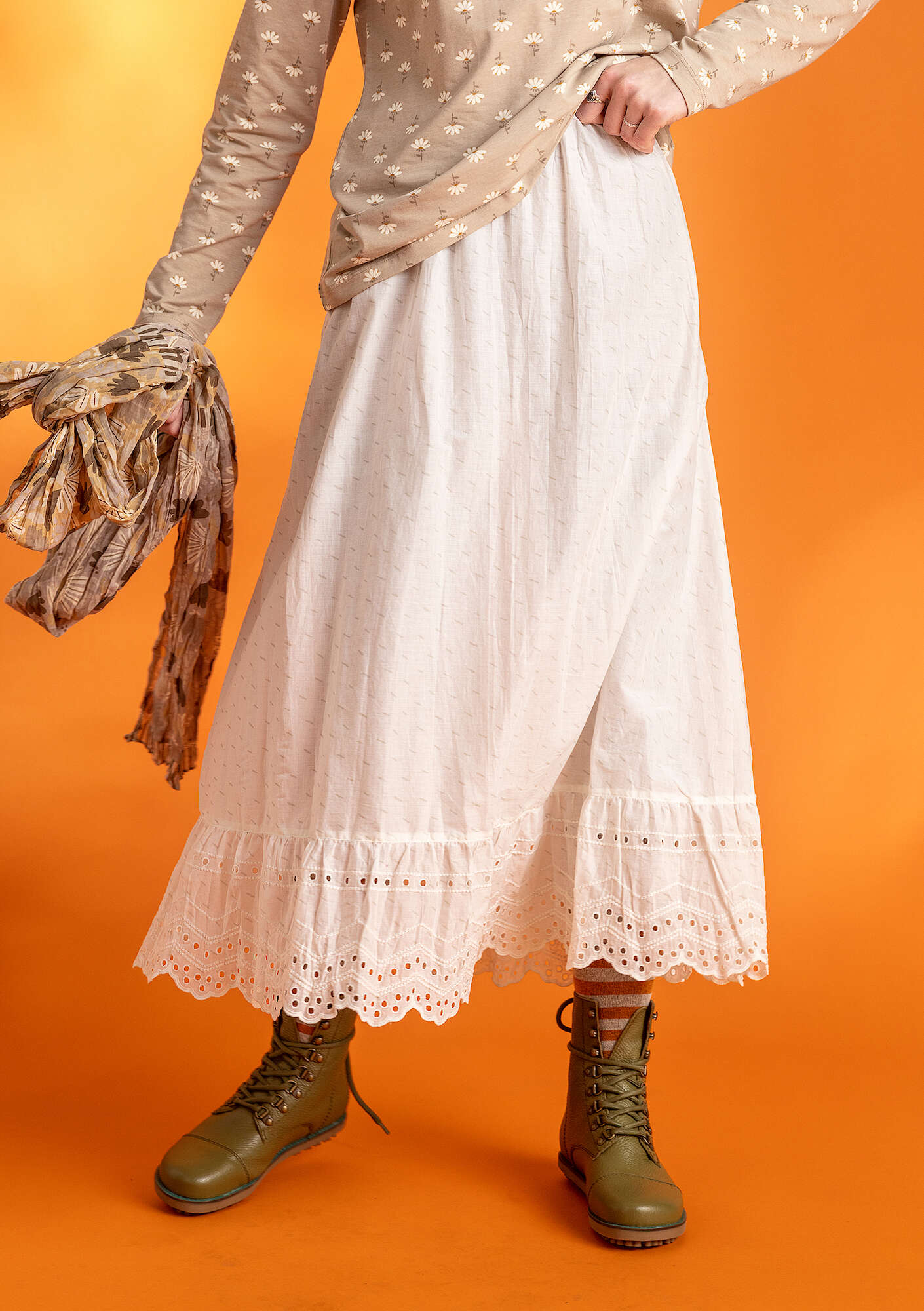 "Luna" woven organic cotton underskirt