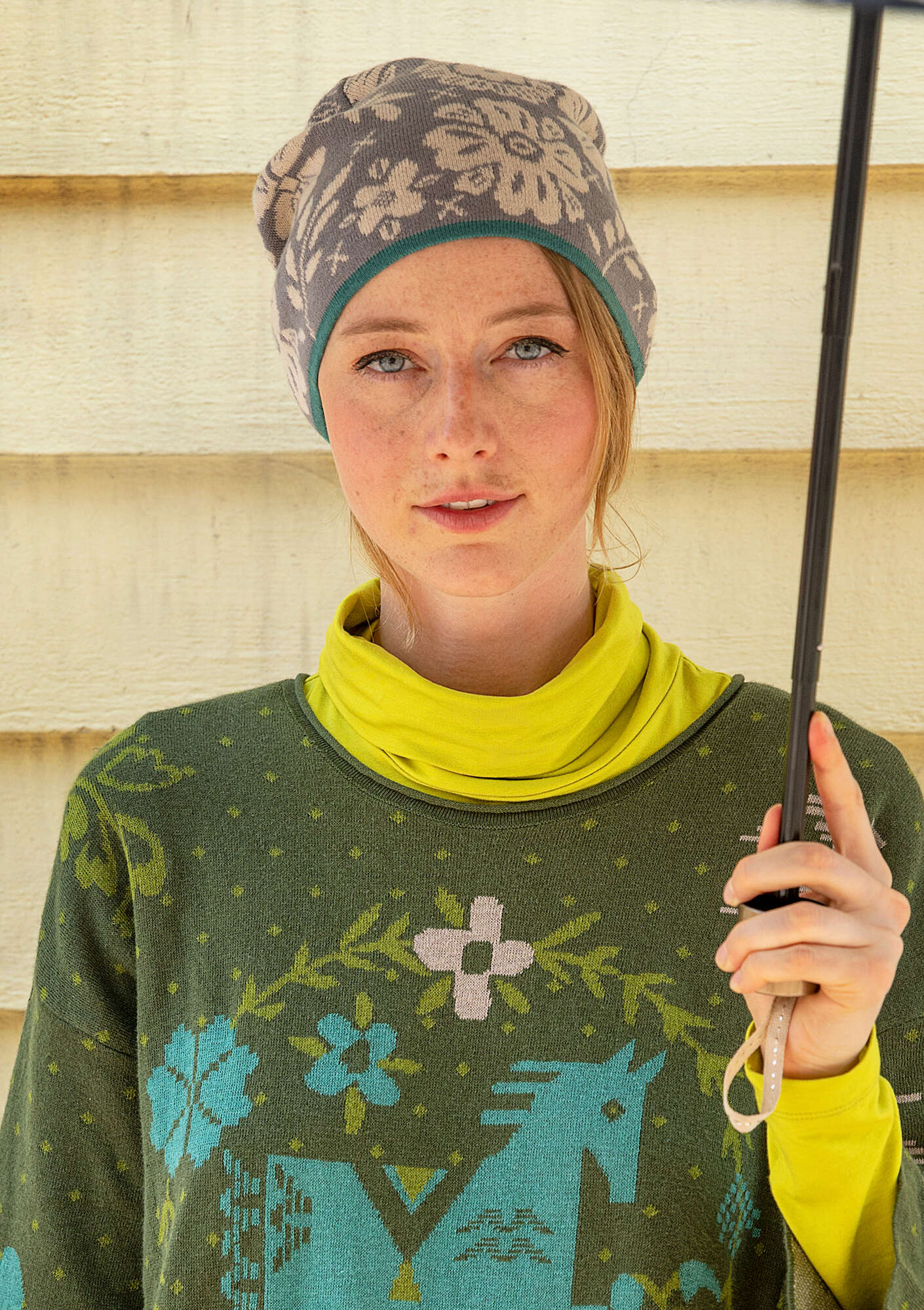 "Jurta" wool/lyocell beanie