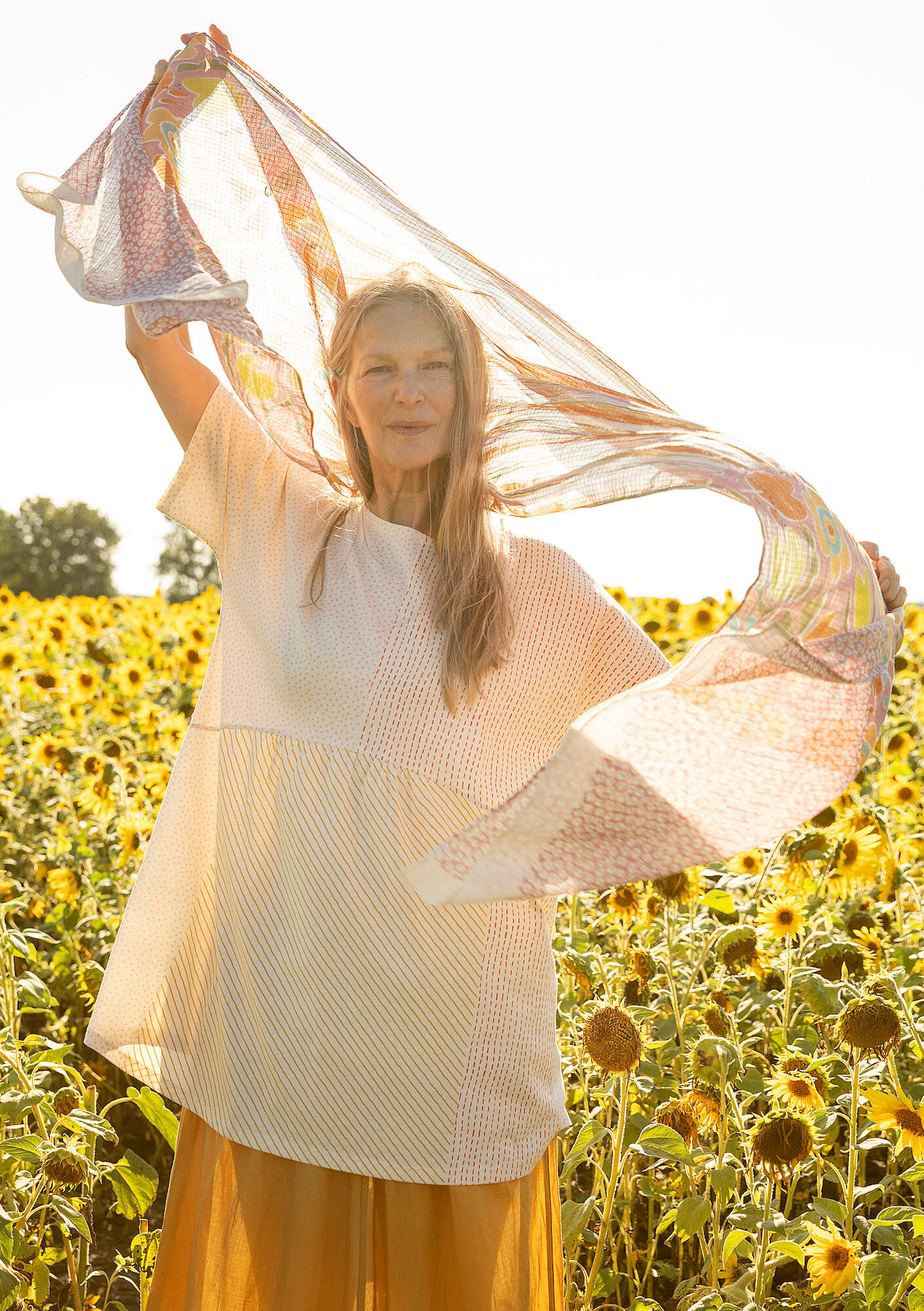 "Sigfride" organic cotton jersey tunic