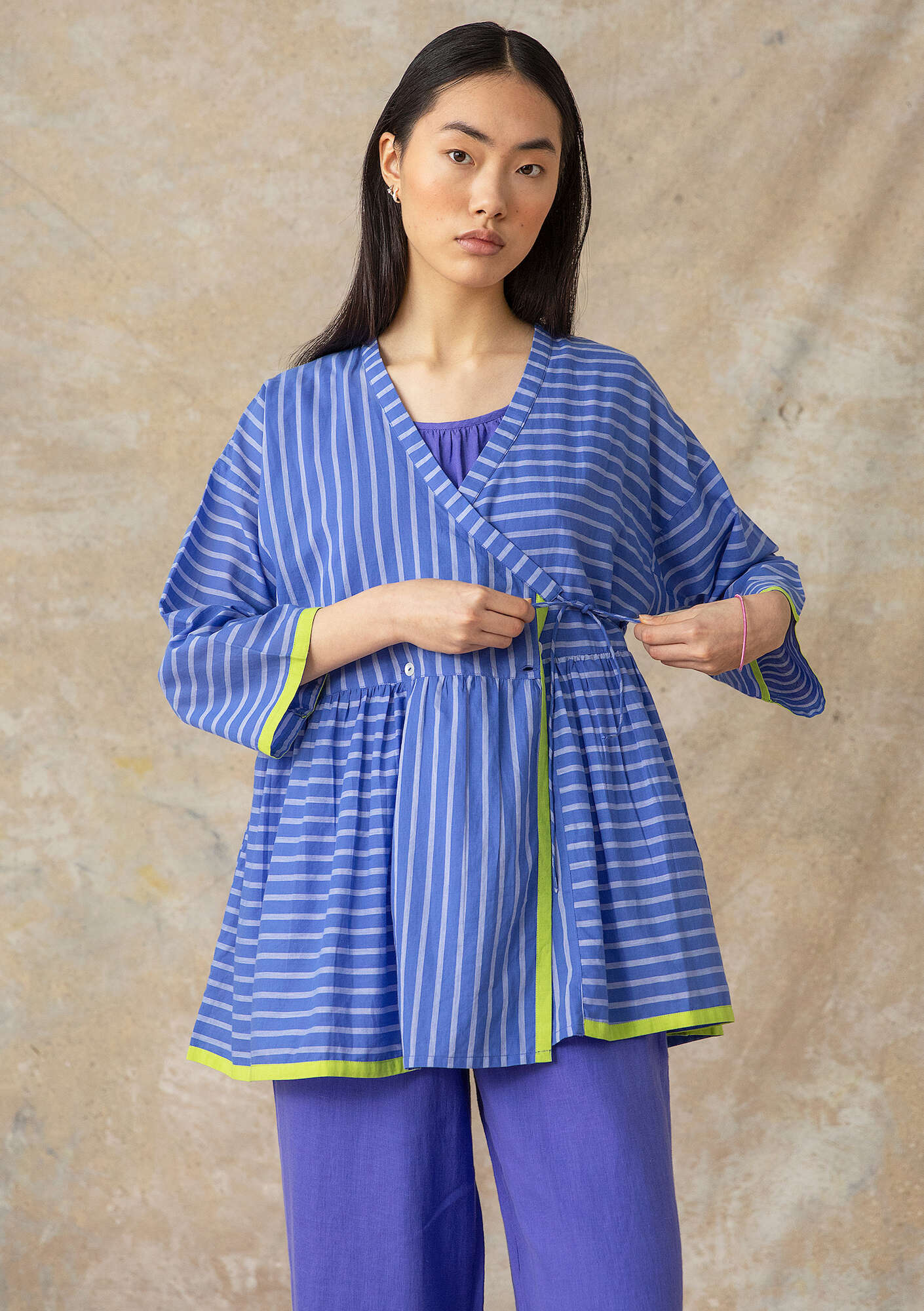 "Nord" woven organic cotton blouse