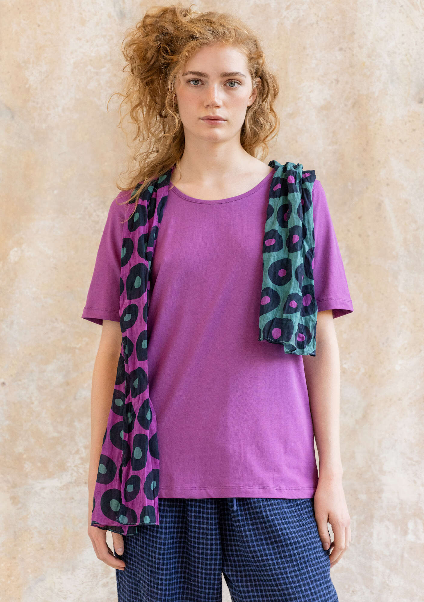 "Jane" organic cotton/elÖstane t-shirt