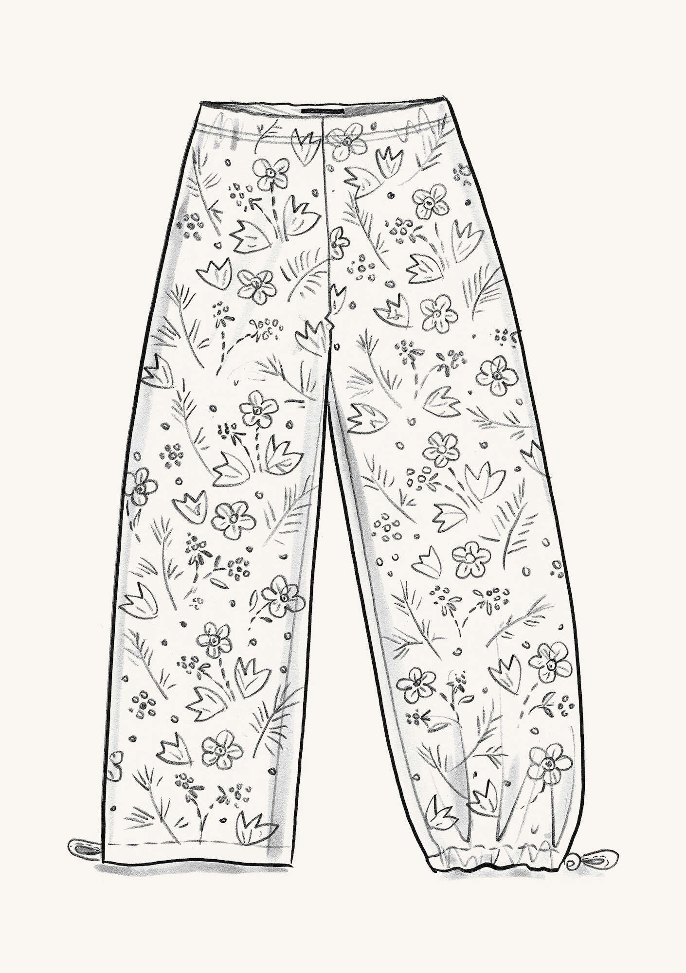 "Myren" modal jersey trousers