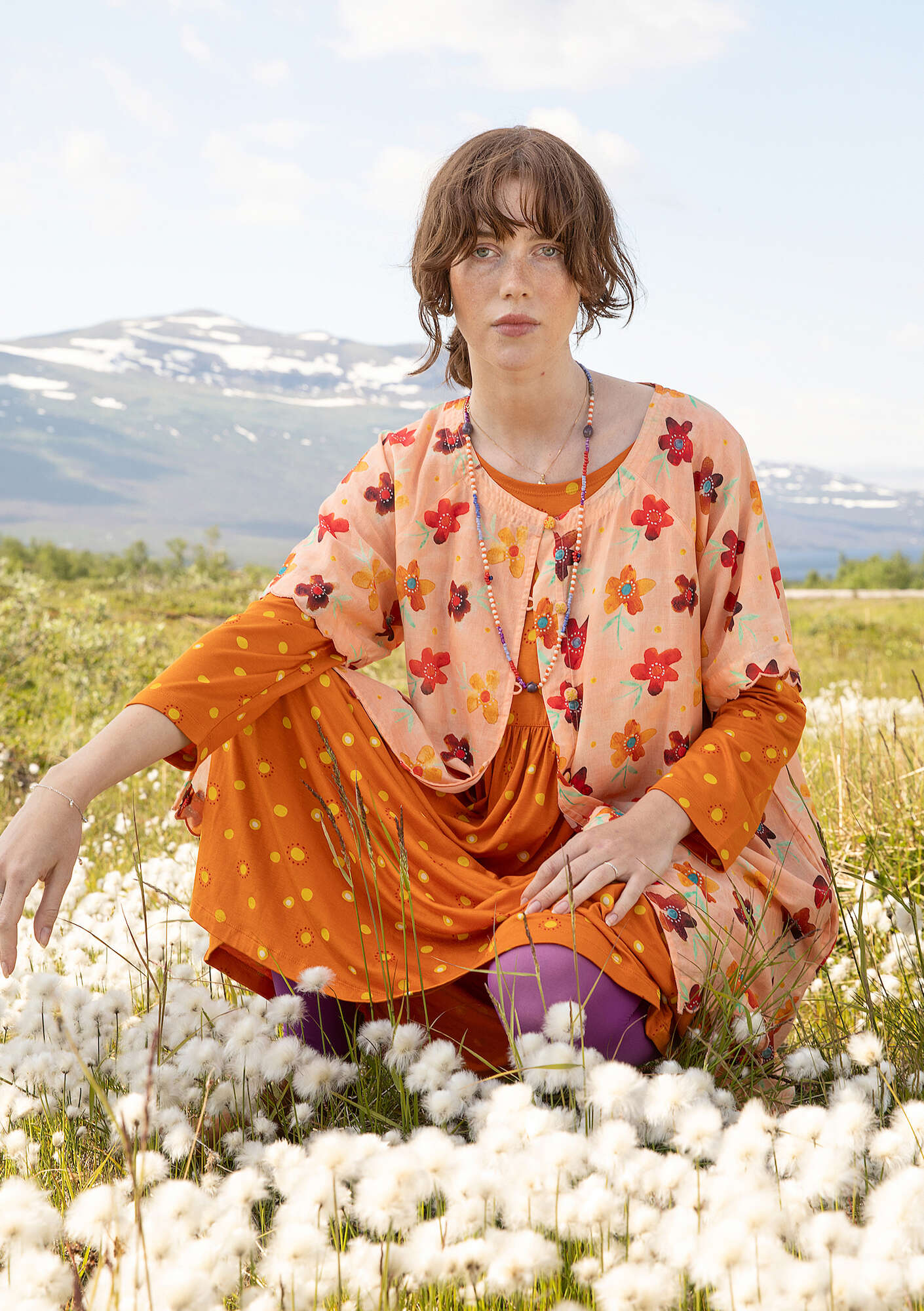 "Brush" woven organic cotton tunic