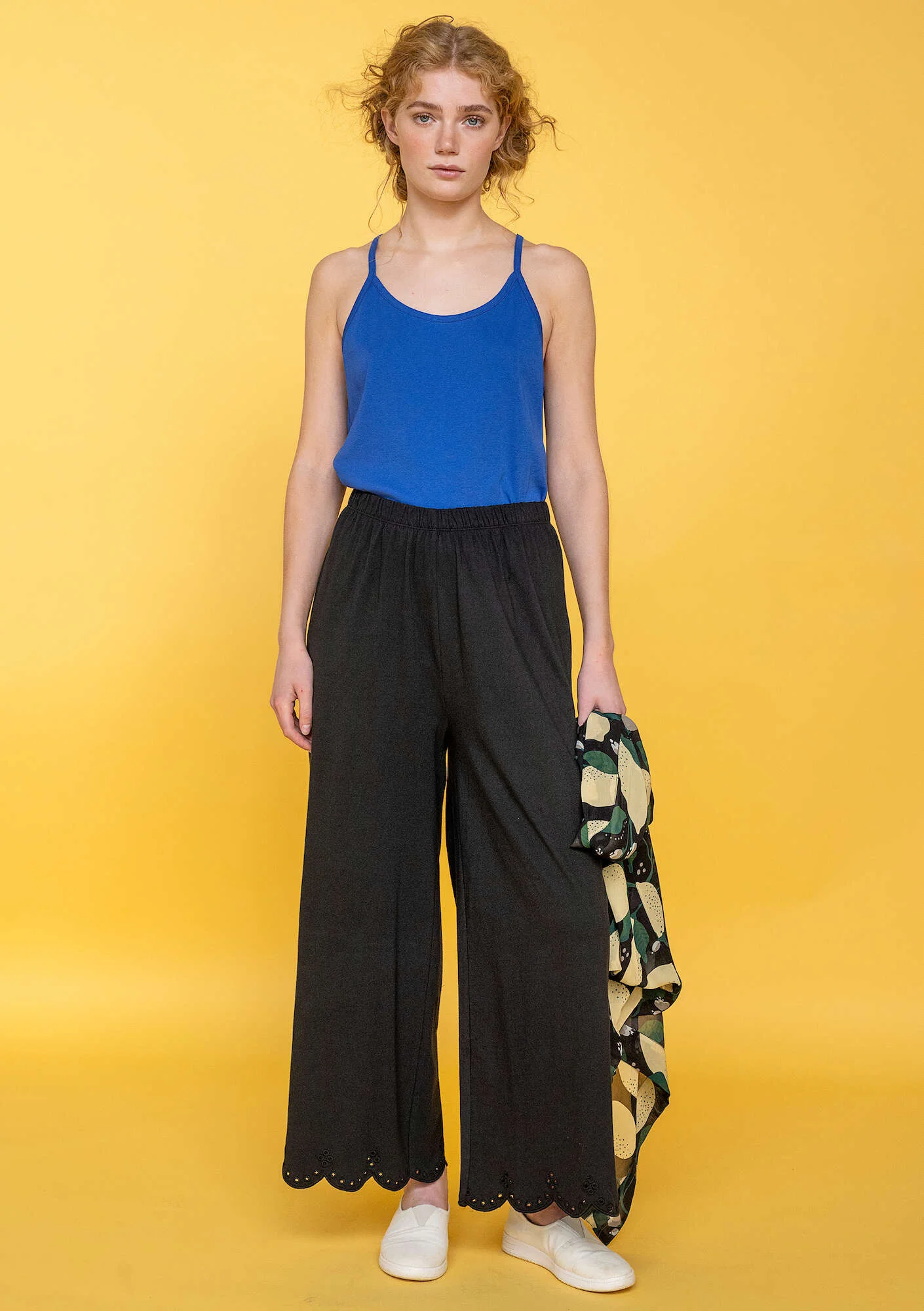 Organic cotton jersey trousers