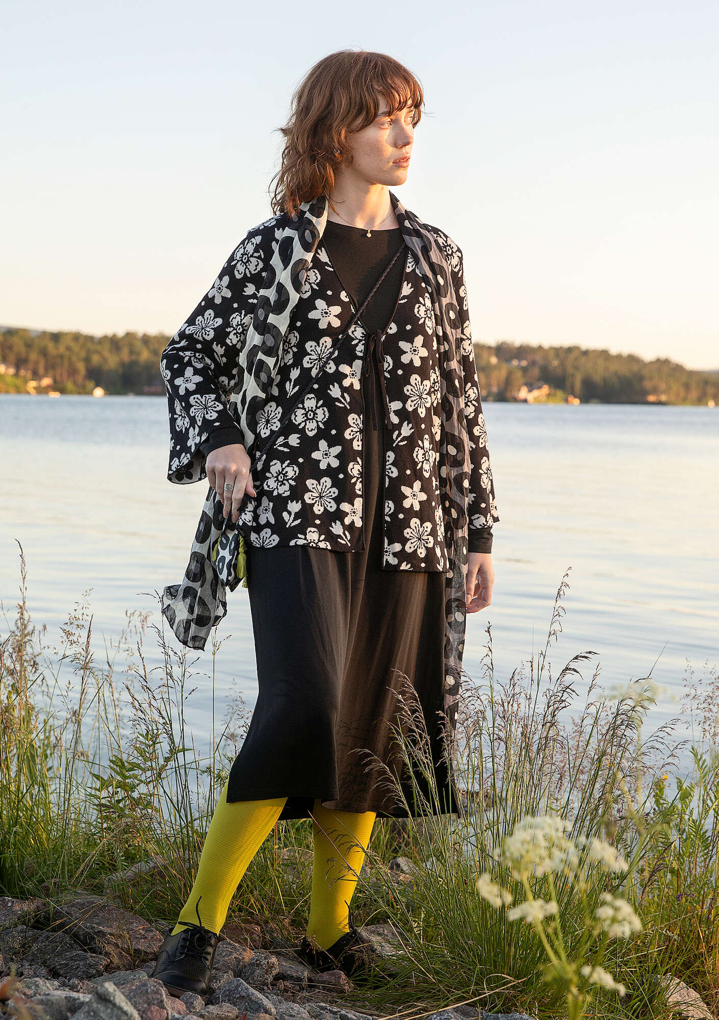 "Flora-Li" organic/recycled cotton cardigan