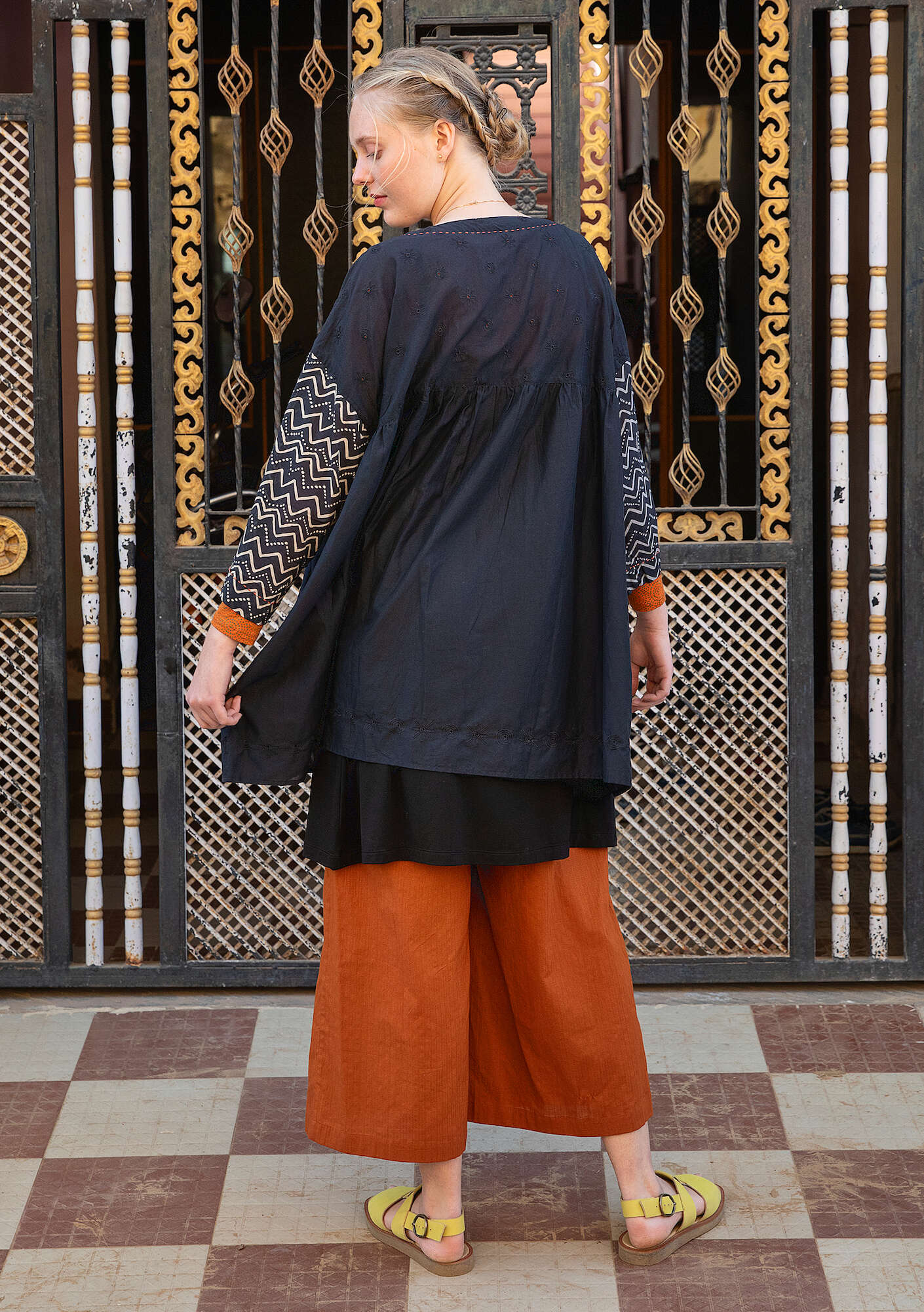 "Sanganeer" woven organic cotton tunic