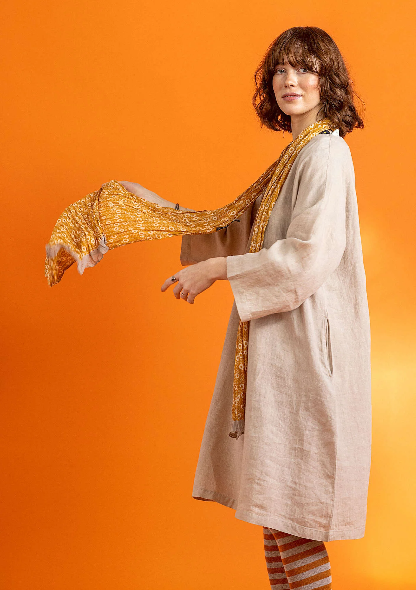 "Jasmine" organic cotton shawl