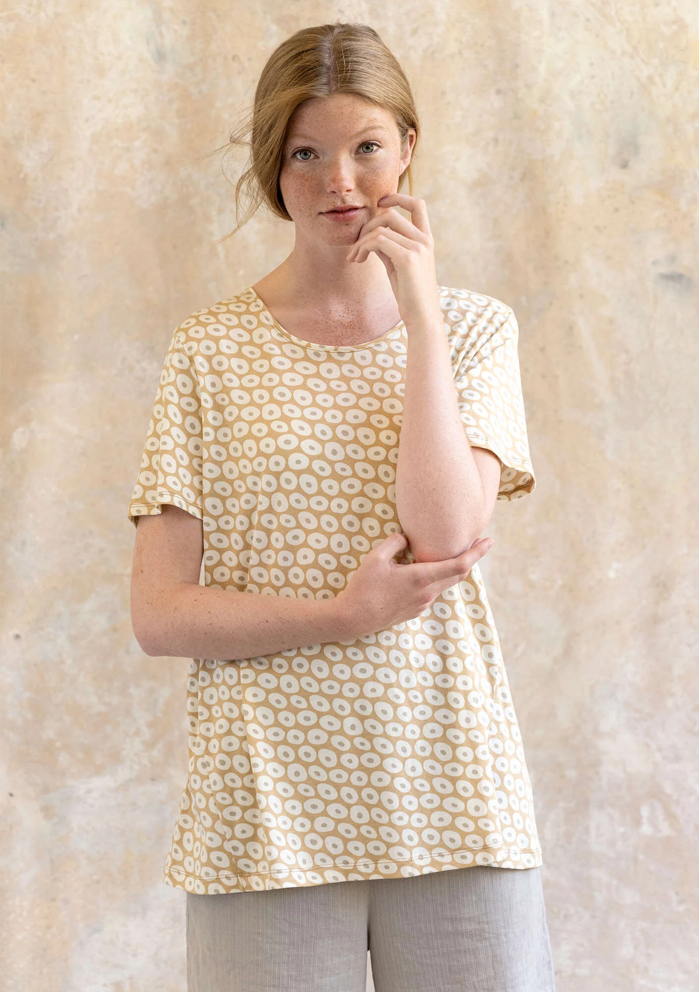 "Billie" organic cotton/modal short-sleeve top