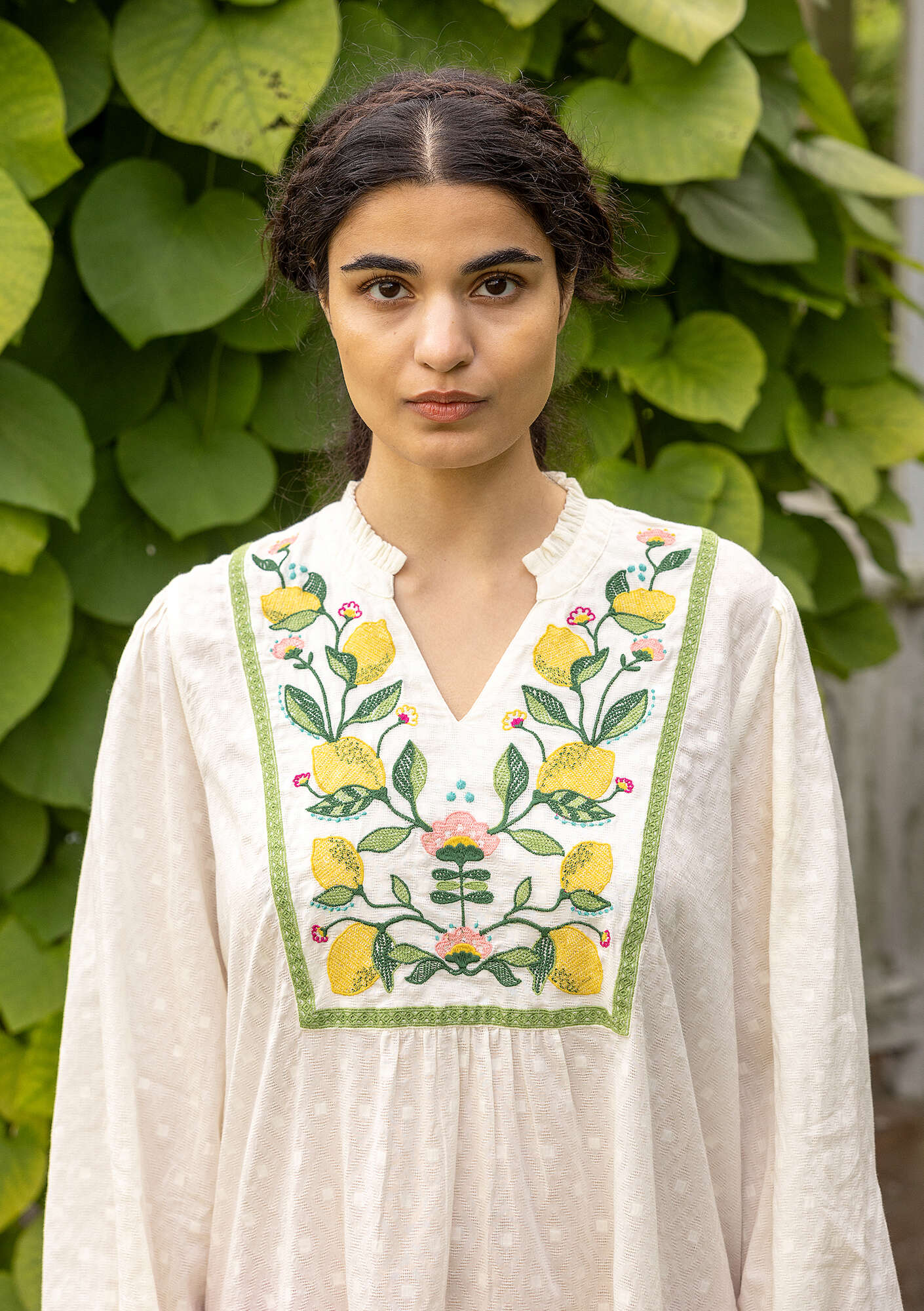 "Hilda" woven organic cotton tunic