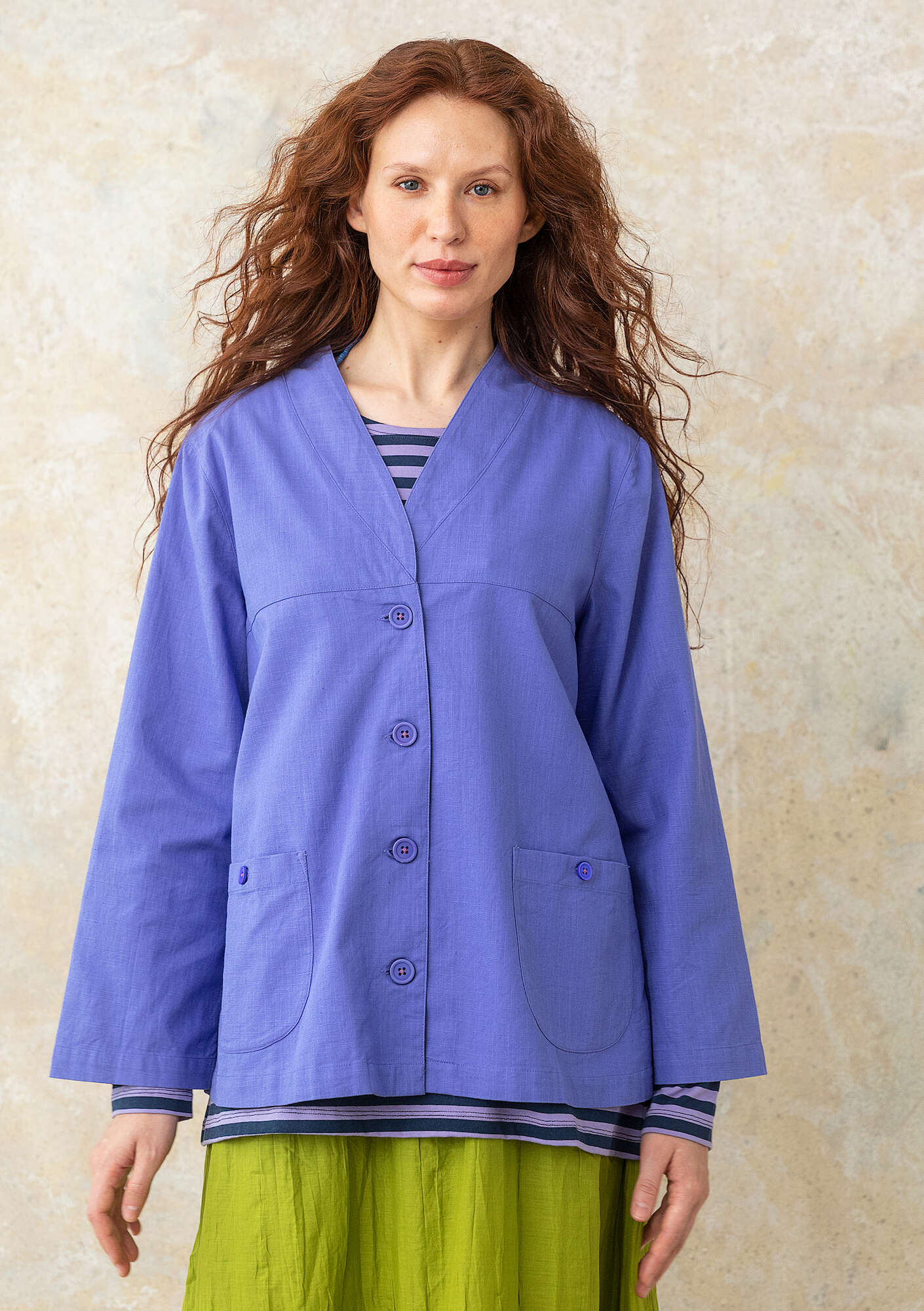 Woven organic cotton jacket