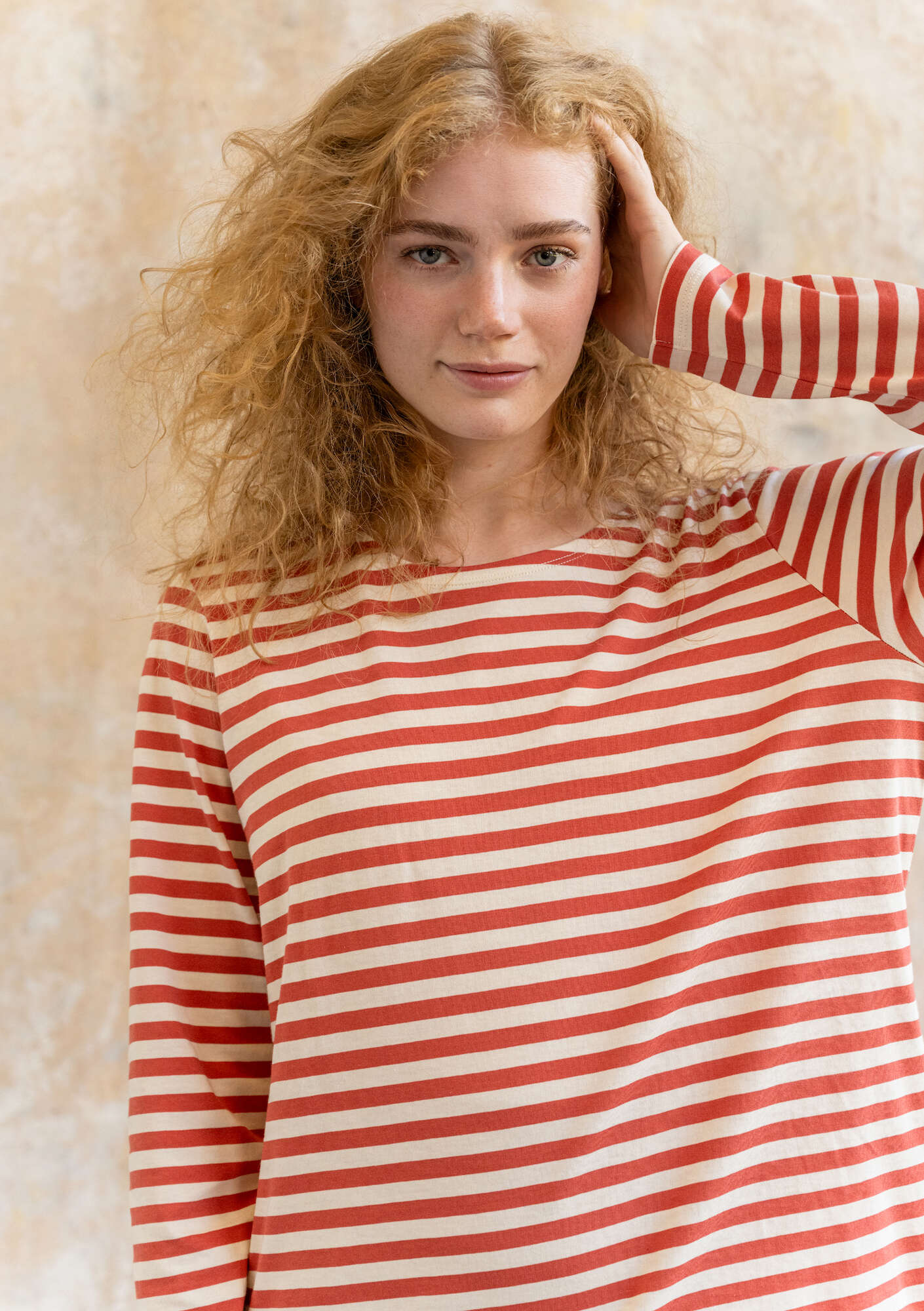 Organic cottonÖstriped essential sweater