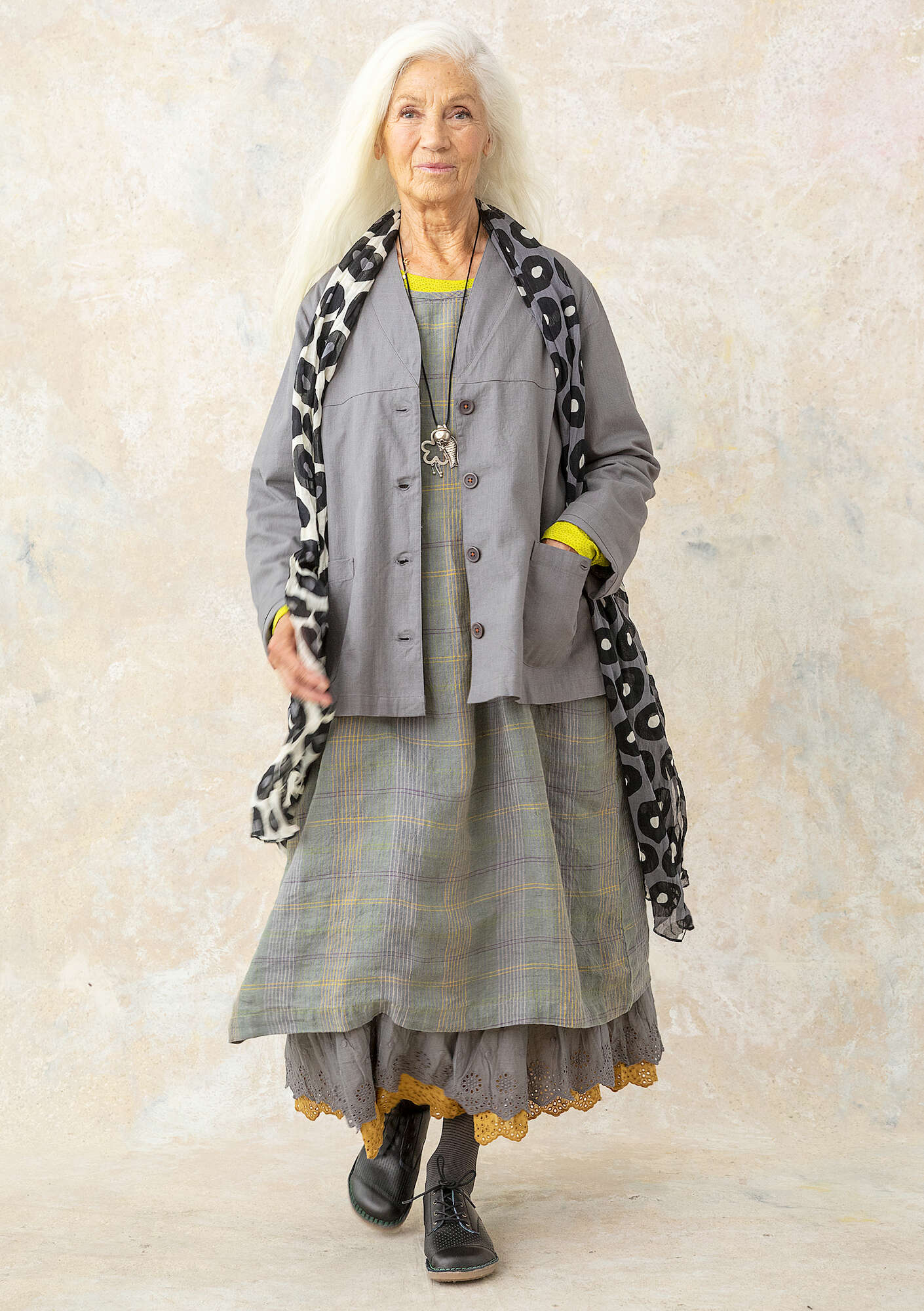 Woven organic cotton jacket