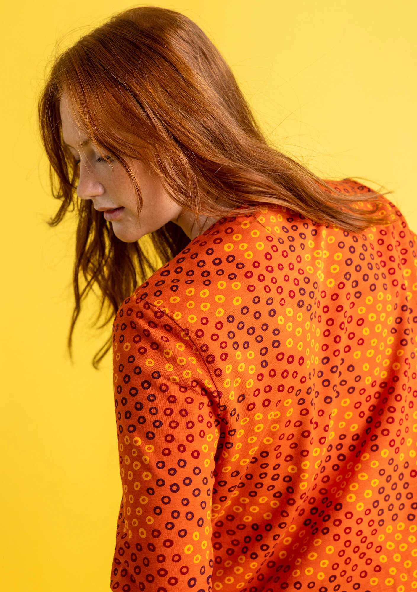 Östella" organic cotton/elÖstane jersey top