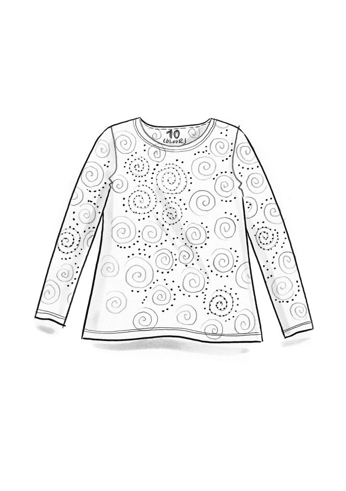 "Ada" lyocell/elÖstane jersey top