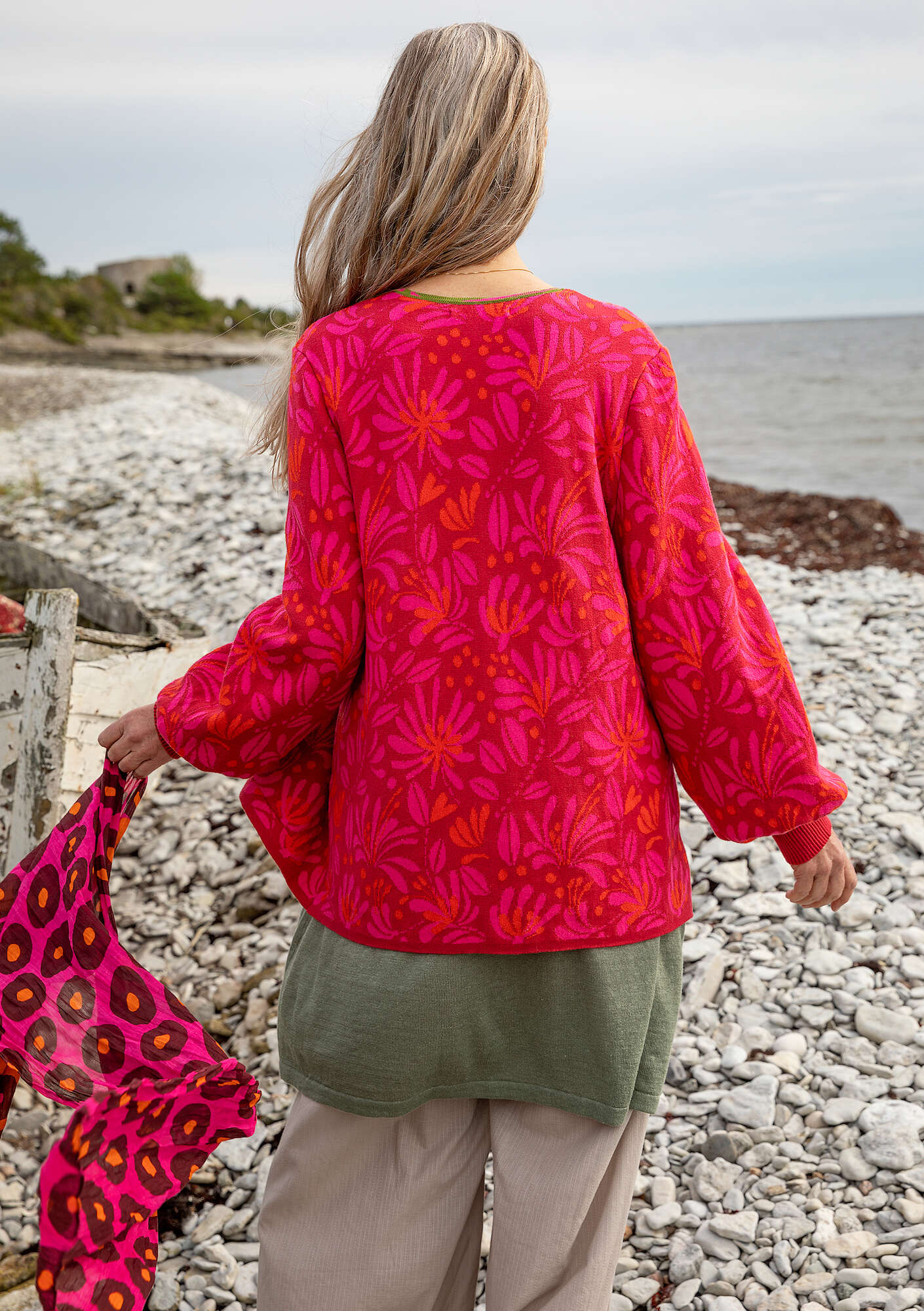 "Bohuslän" organic/recycled cotton cardigan